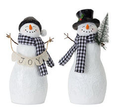 Holiday-Snowman-Figurine-with-Tree-and-Joy-Accent-(Set-of-4)-Decor