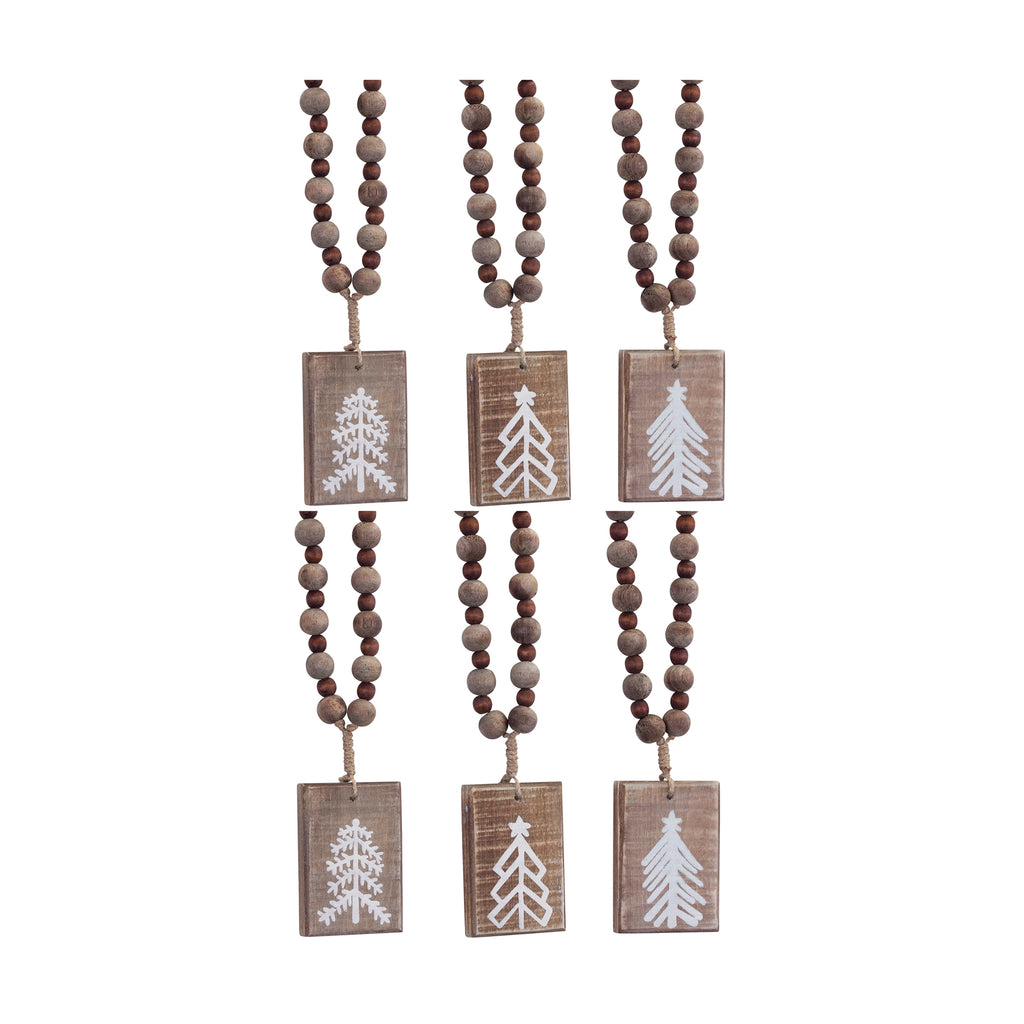 Rustic-Wood-Tree-Tag-Ornament-with-Beaded-Hanger-(Set-of-6)-Decor