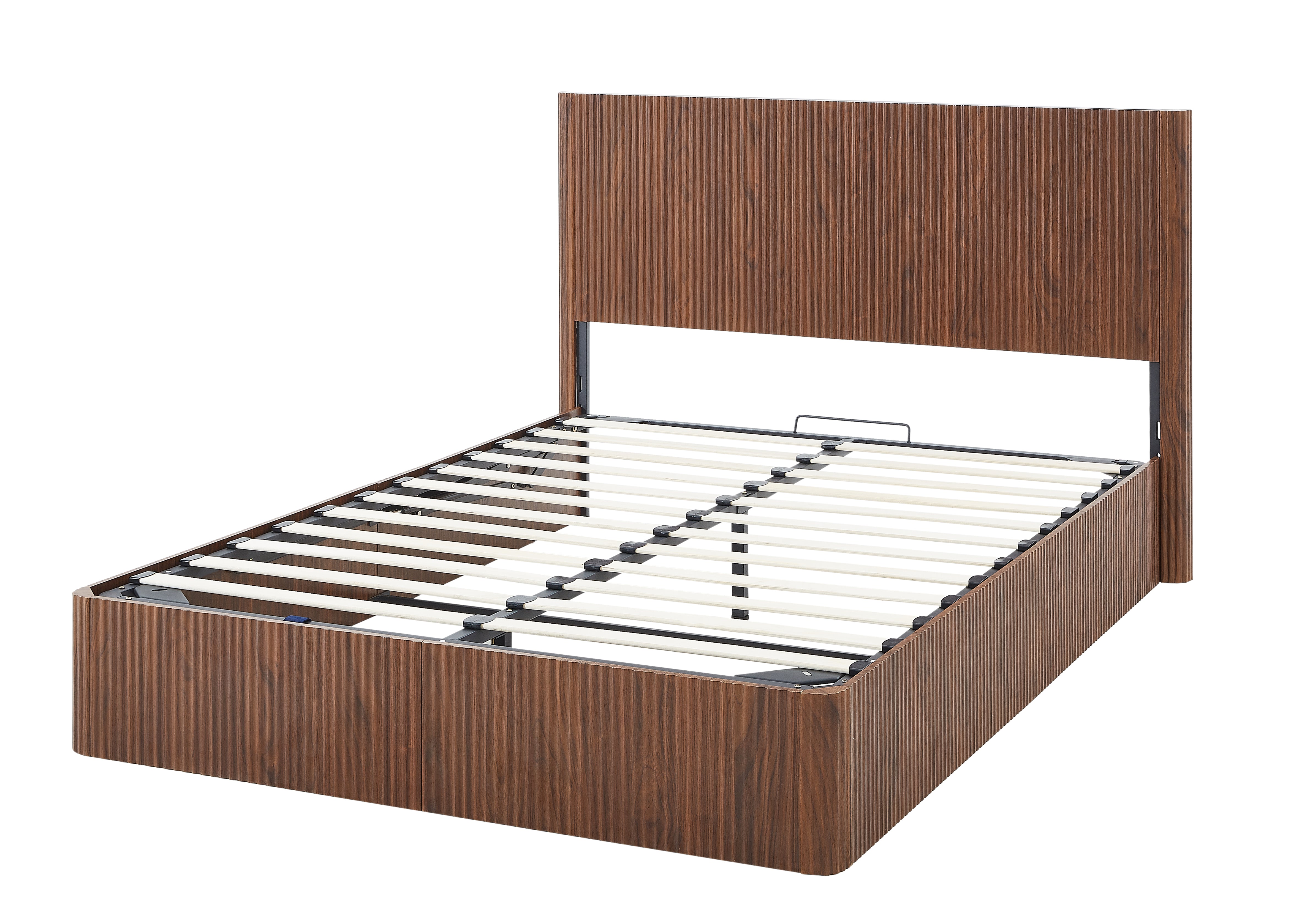 Fluted Lift Up Storage Bed