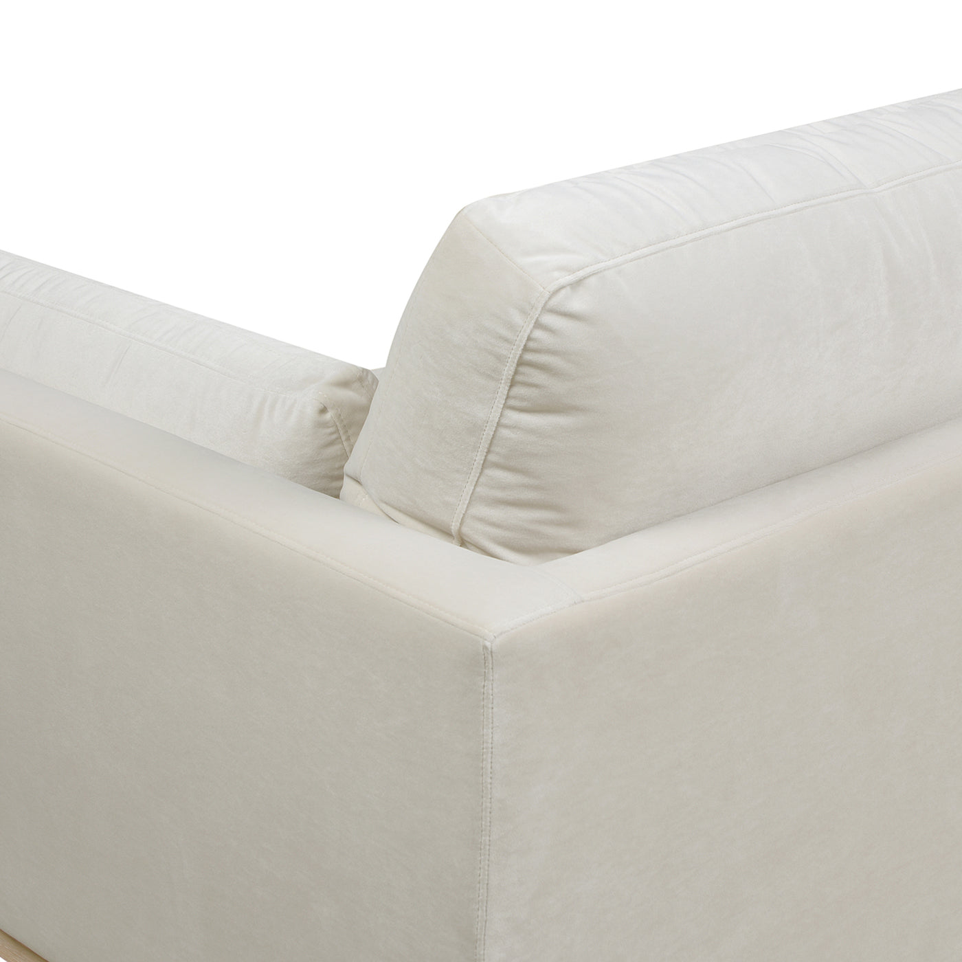Knox 89' Velvet Modern Farmhouse Reversible Chaise Sectional Sofa