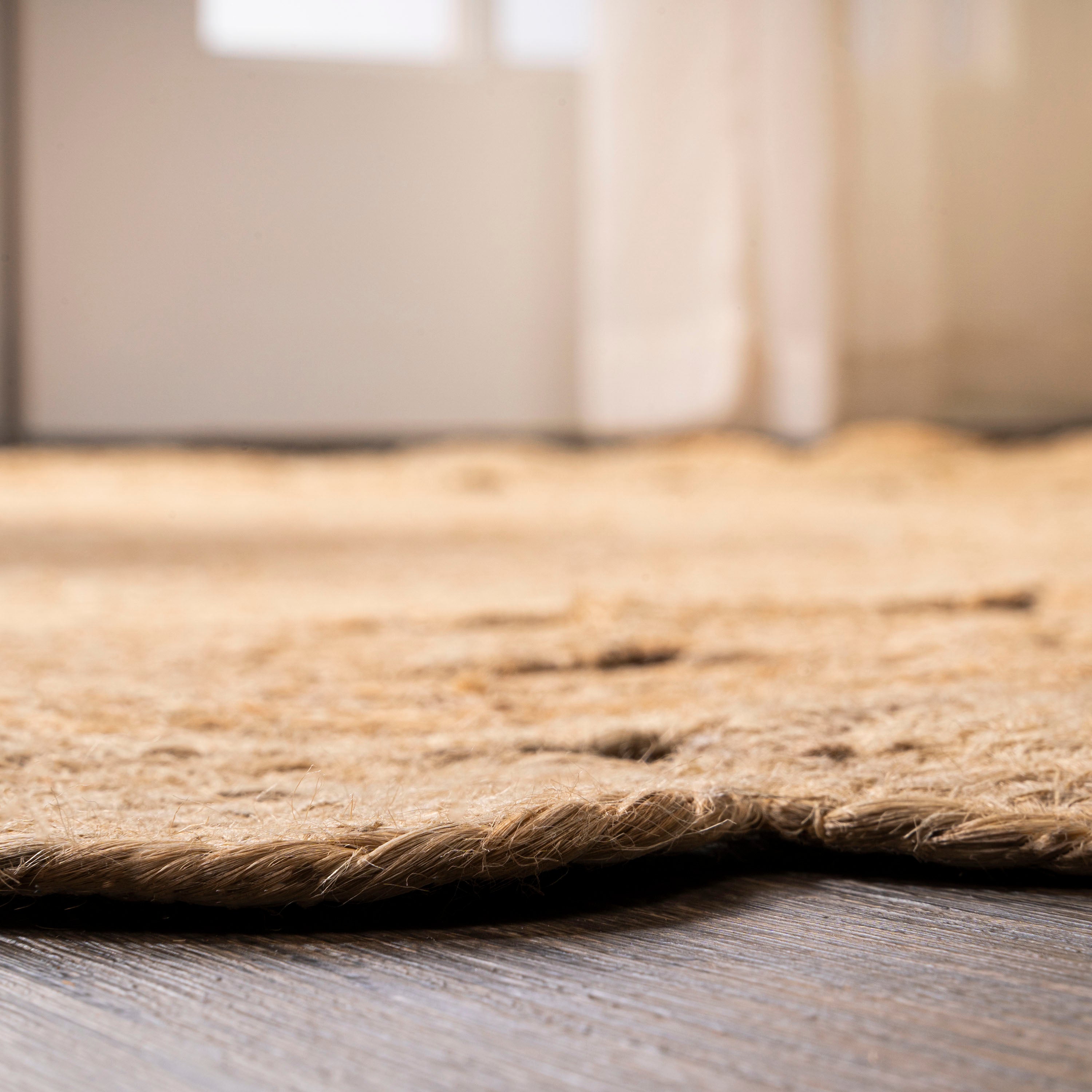 Bodhi Round Natural Jute hippie Circle Round Area Rug