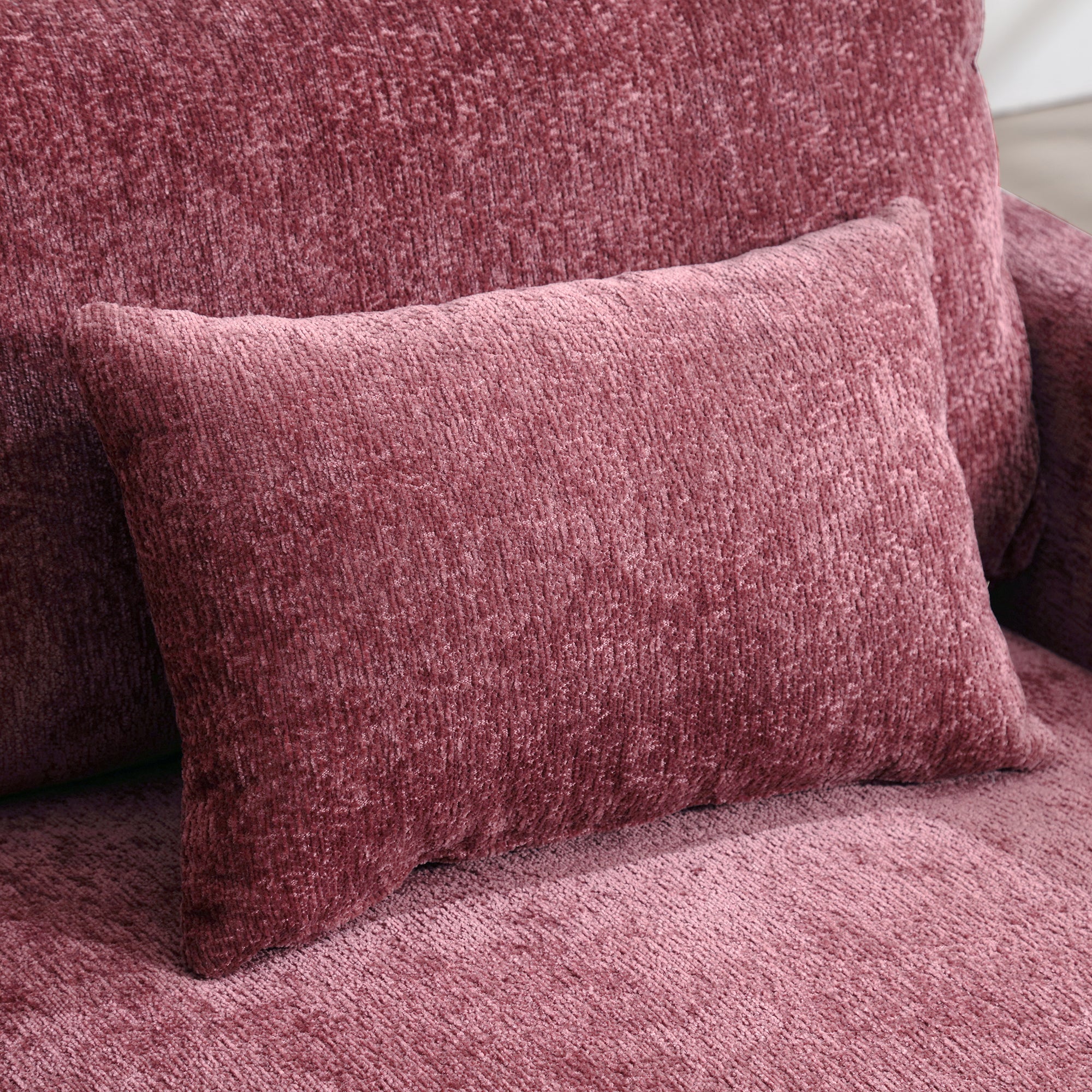 Chenille Tufted Upholstered Club Accent Chair