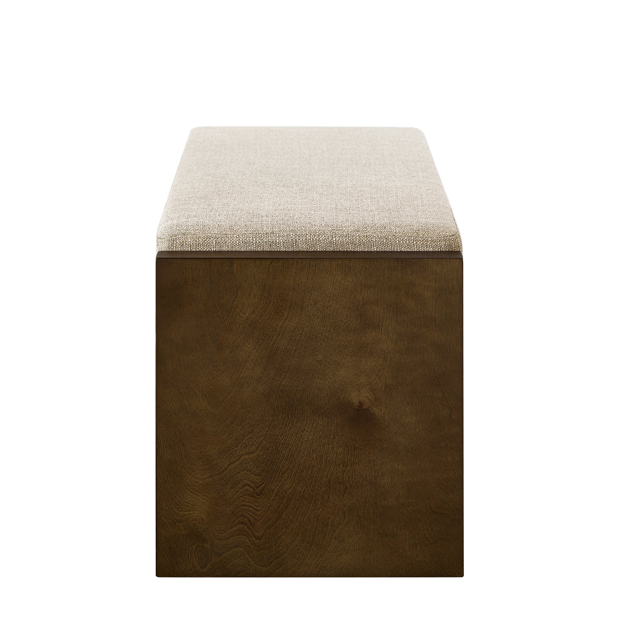 Accent Bench with Lower Shelf Shoe Rack and Padded Seating