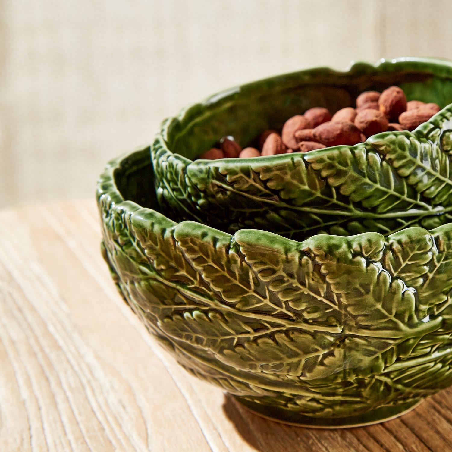 Fern Leaf Bowls, Set of 2