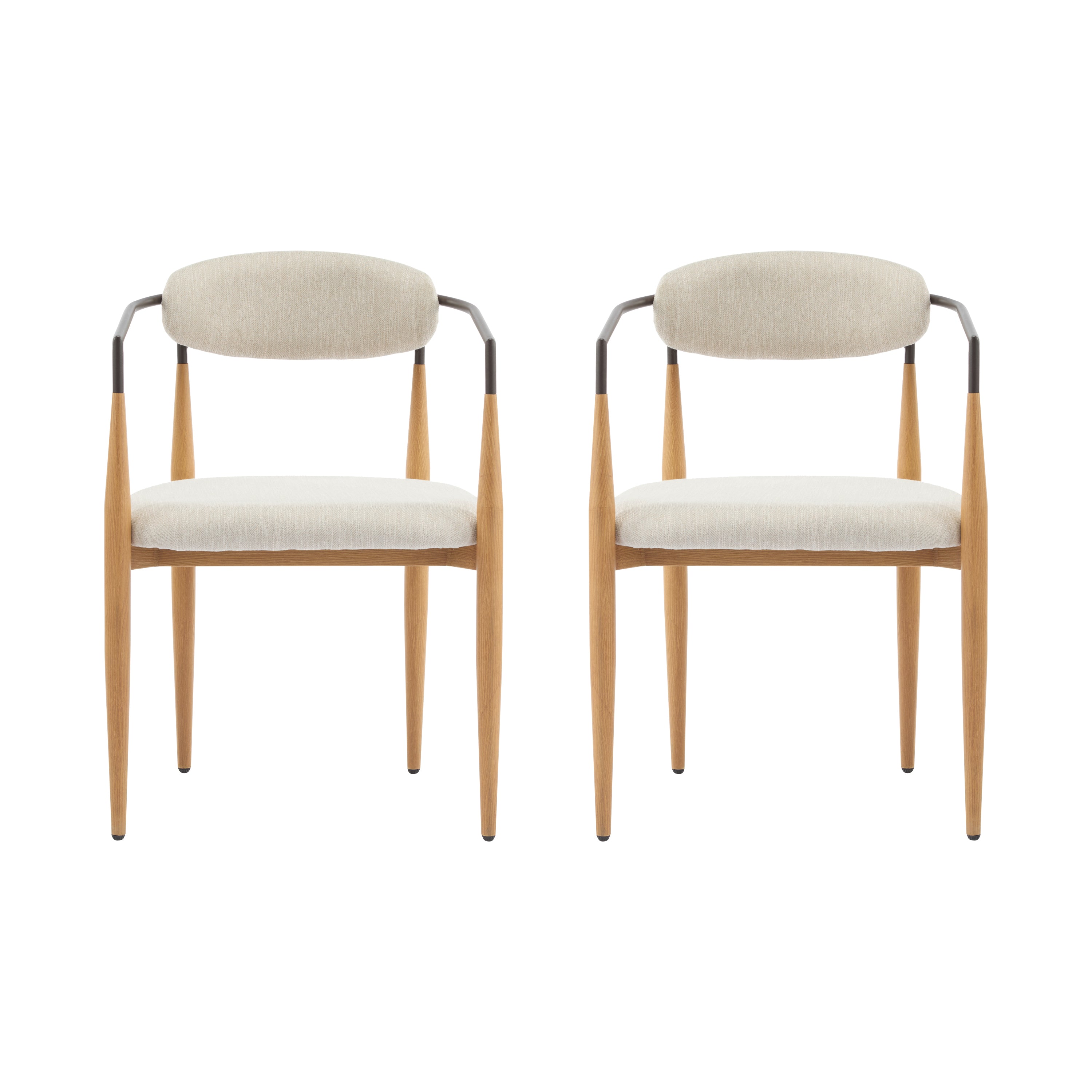 Fielding Mid-Century Modern Dining Chair, Set of 2