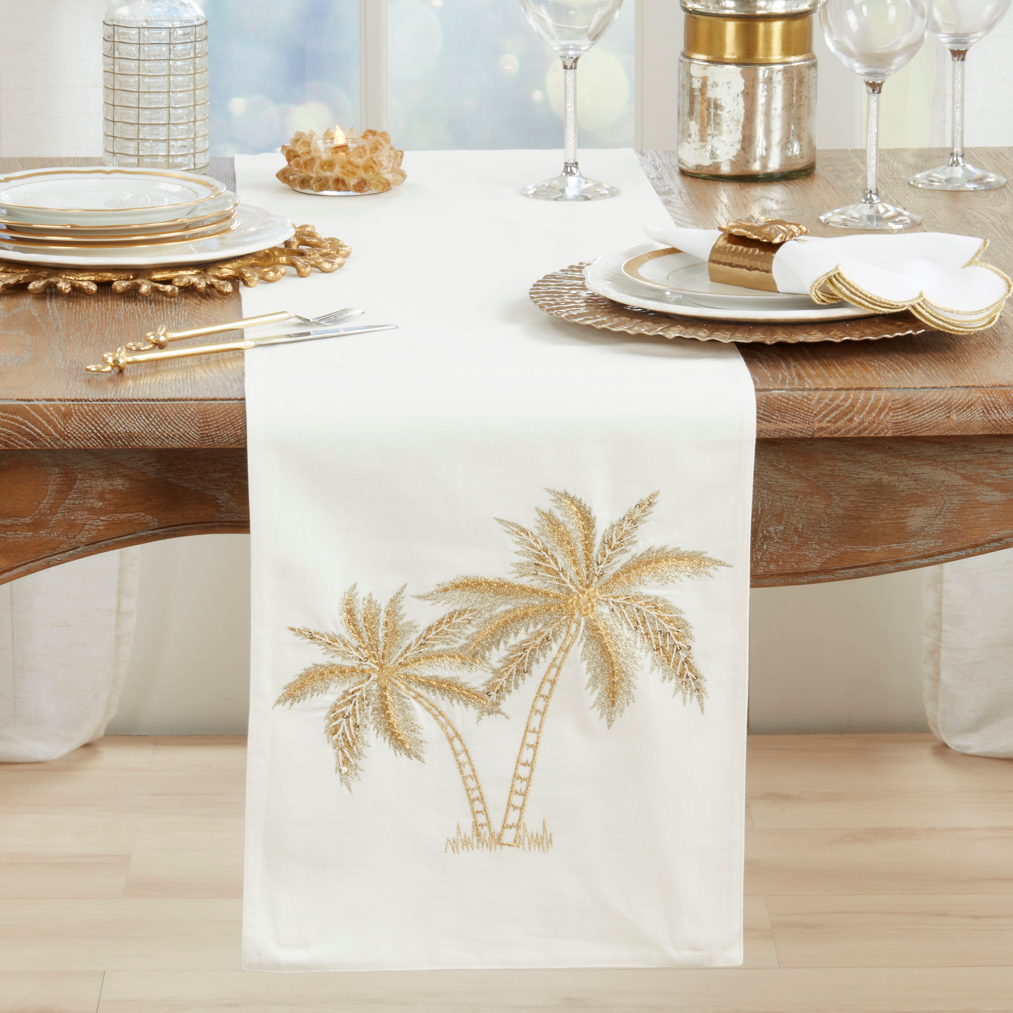 Palm Trees Table Runner