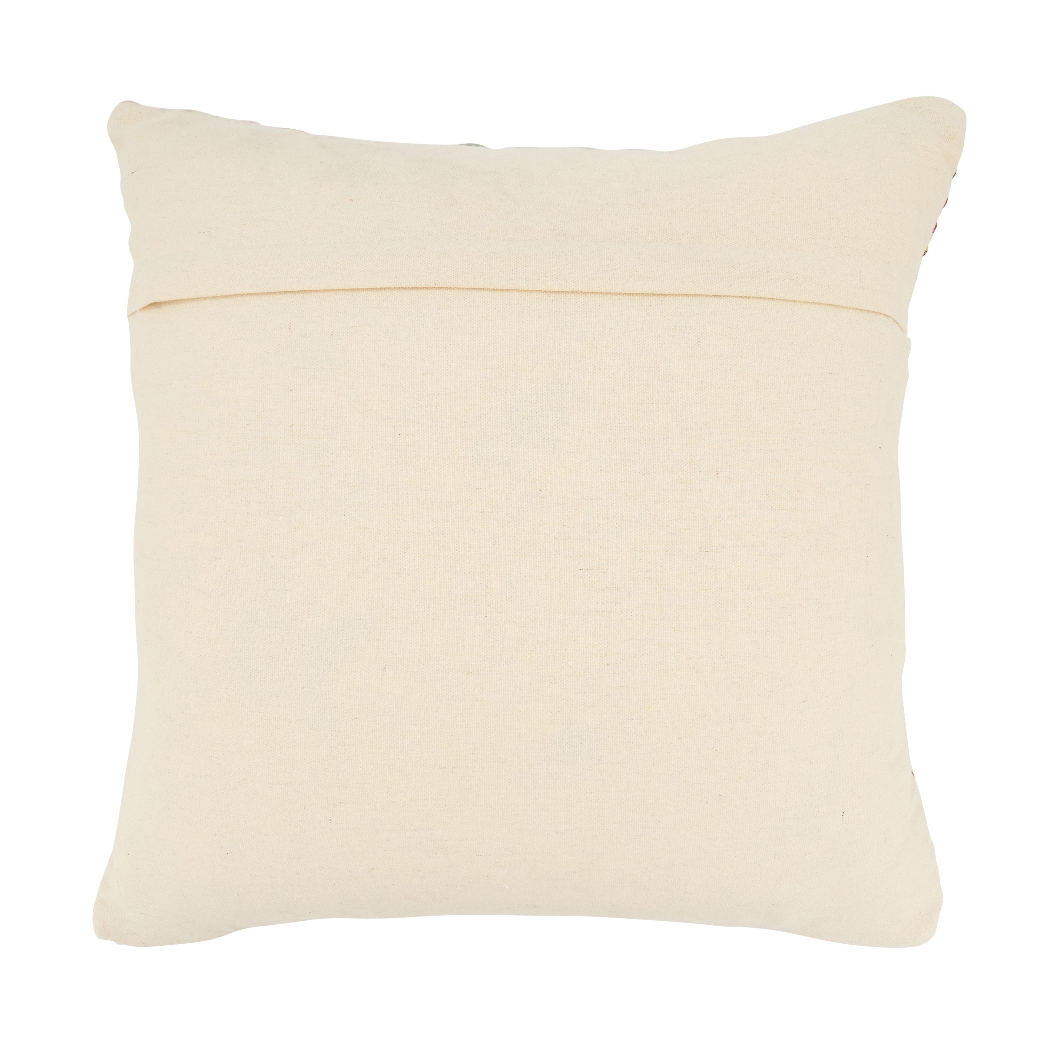 Woven Rainbow Stripe Delight Throw Pillow