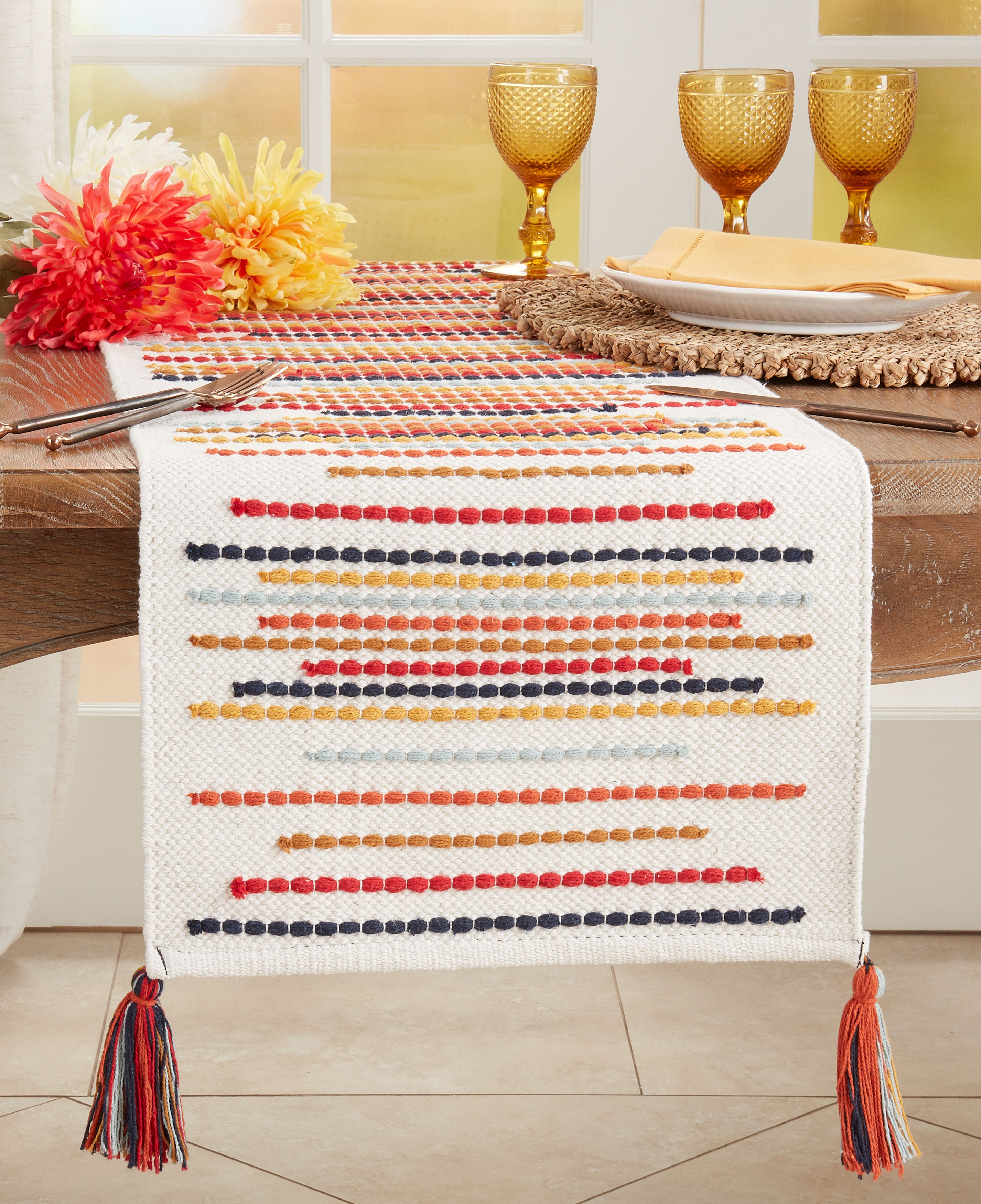 Chunky Striped Table Runner