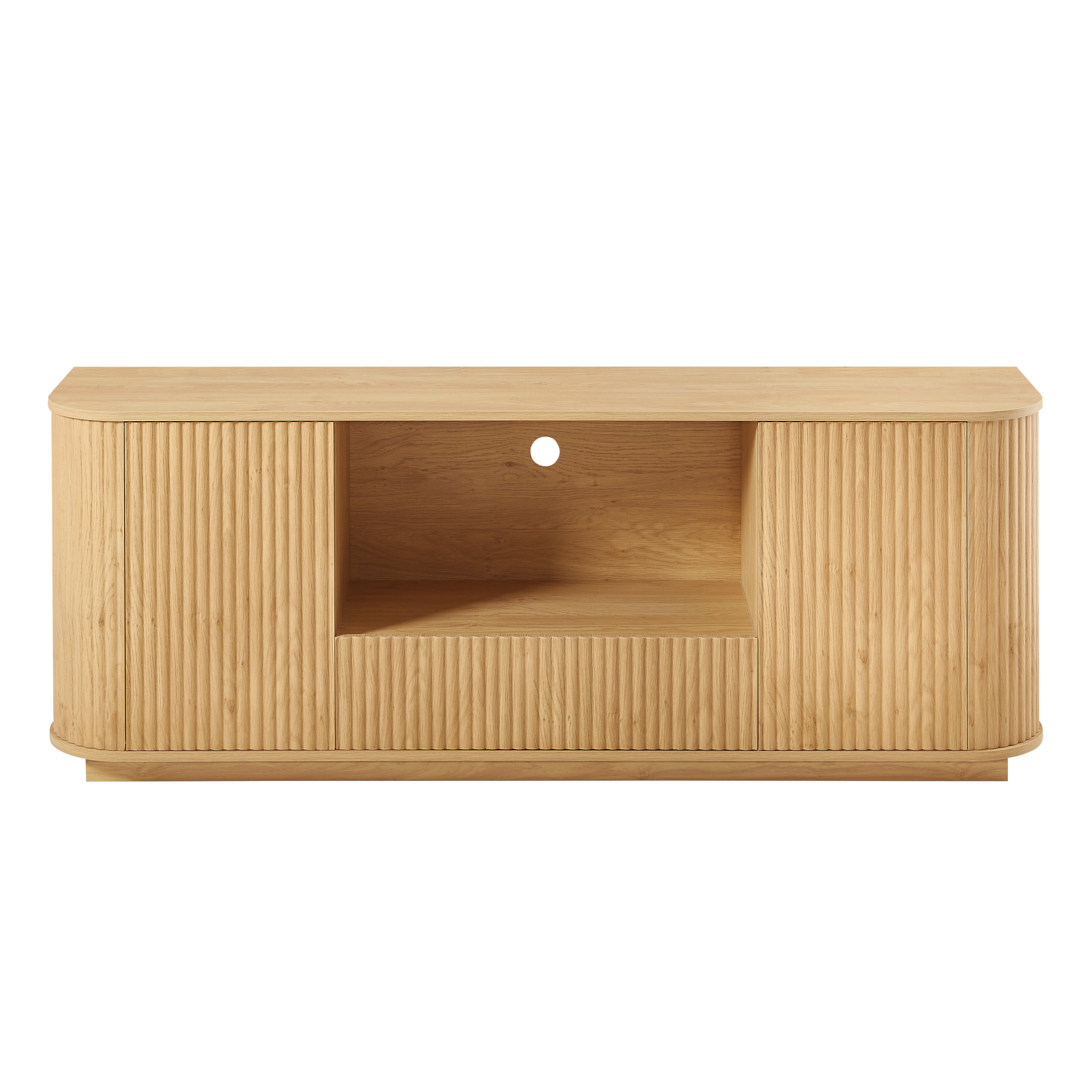 Modern Wavy TV Stand Rounded Sideboard