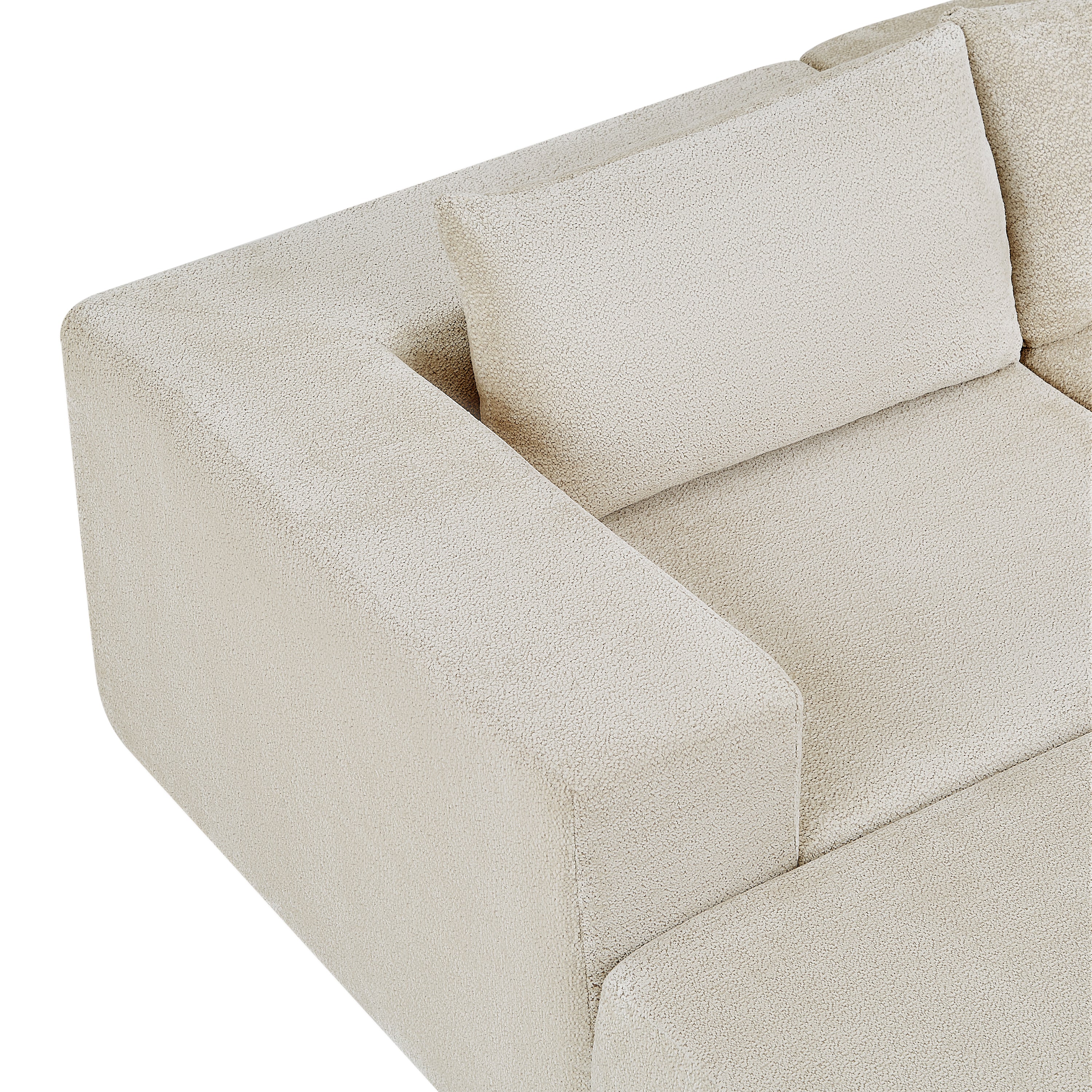 107" Compressed Sectional Sofa