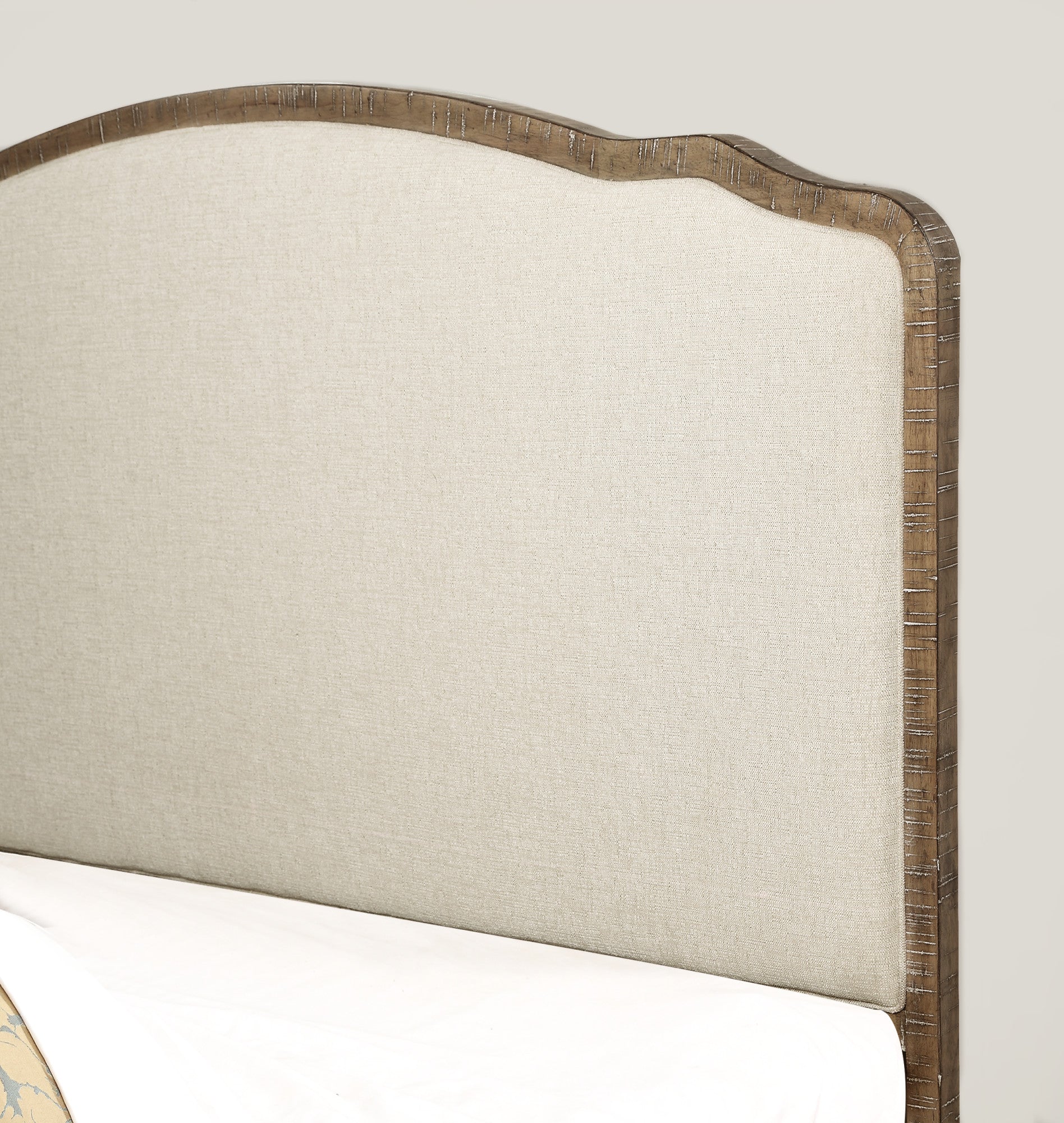 Brown Upholstered Bed