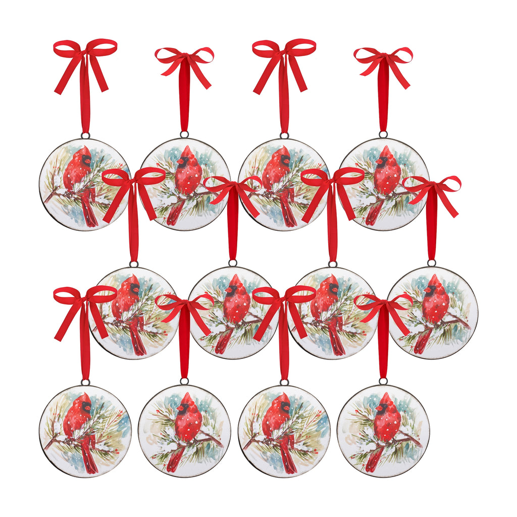 Winter-Cardinal-and-Pine-Branch-Disc-Ornament-(Set-of-2)-Decor
