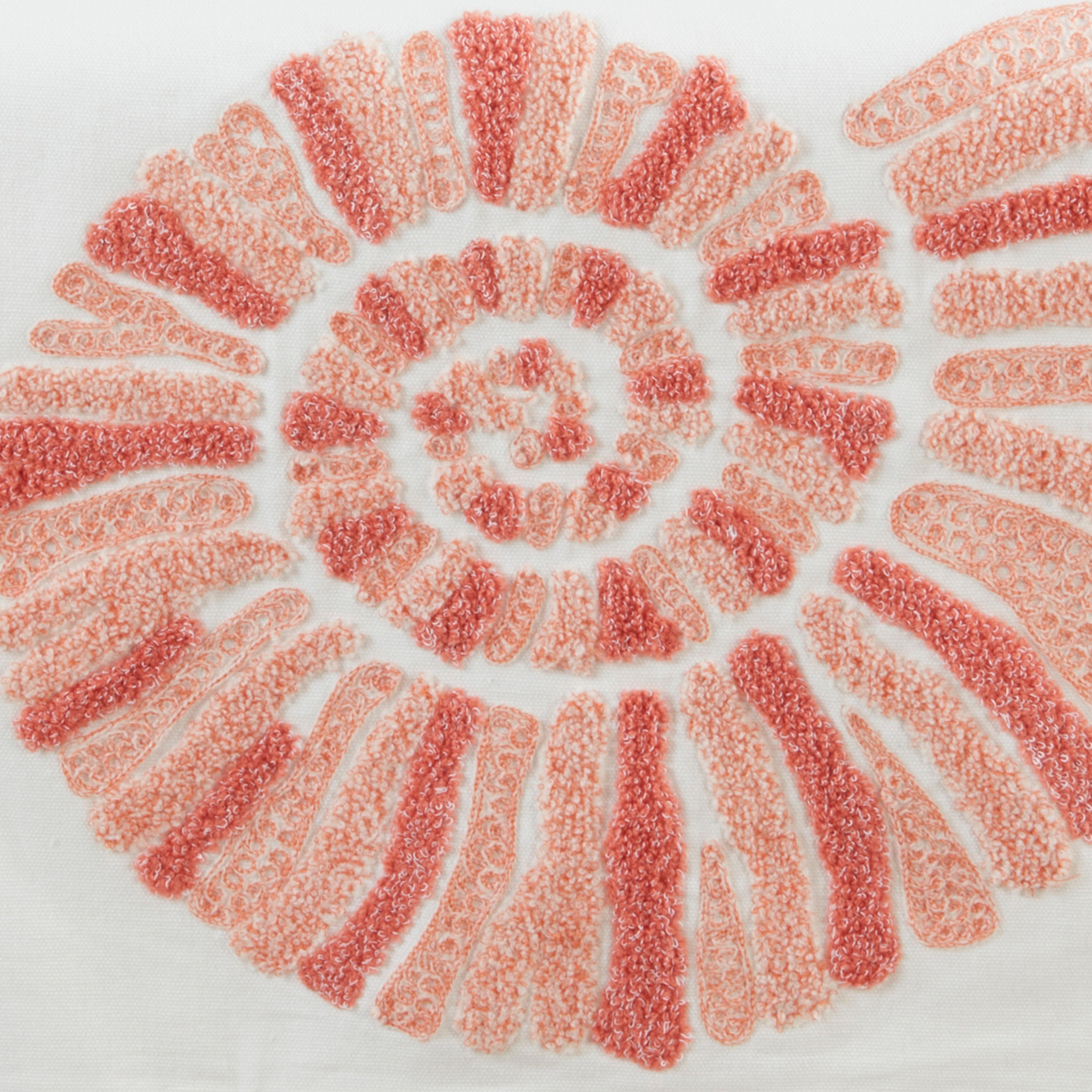Coastal Embroidered Seashell Table Runner