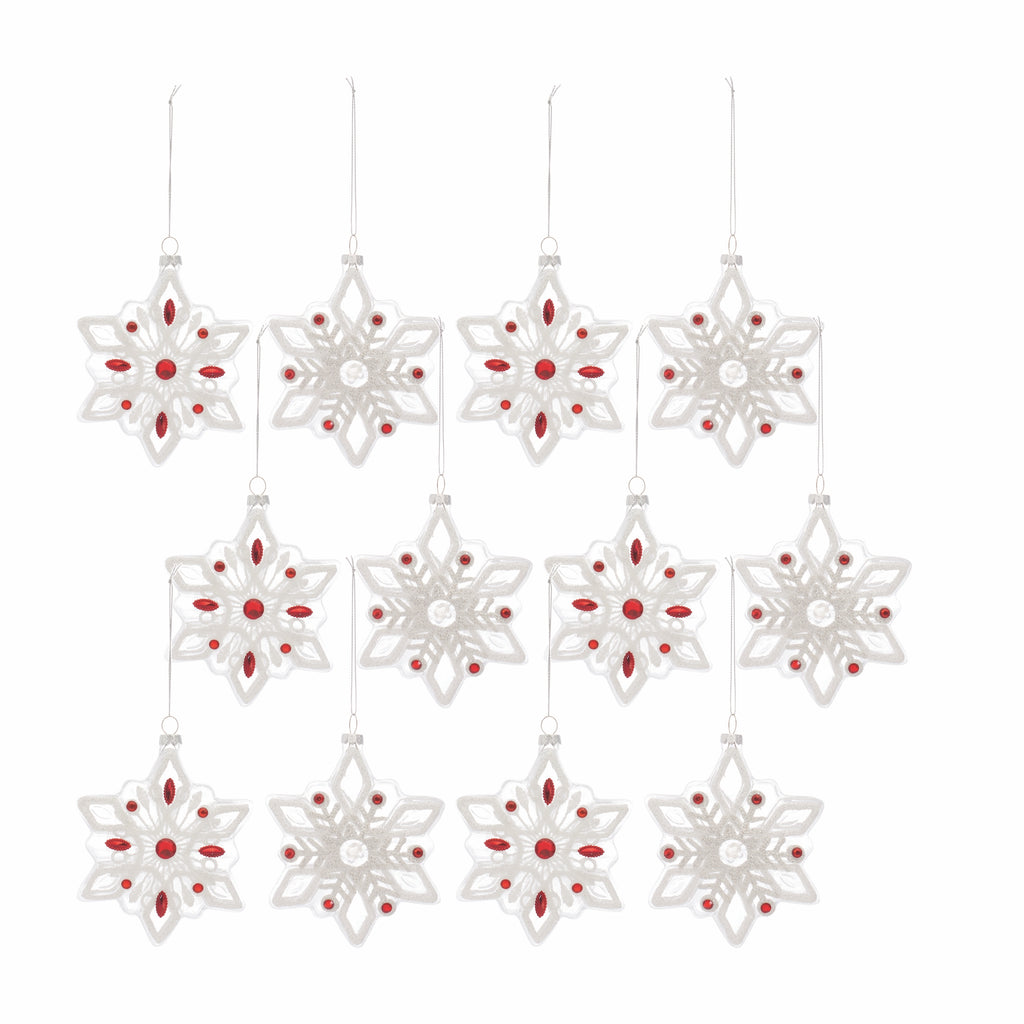 White-Glass-Snowflake-Ornament-with-Red-Bead-Accent-(Set-of-12)-Decor