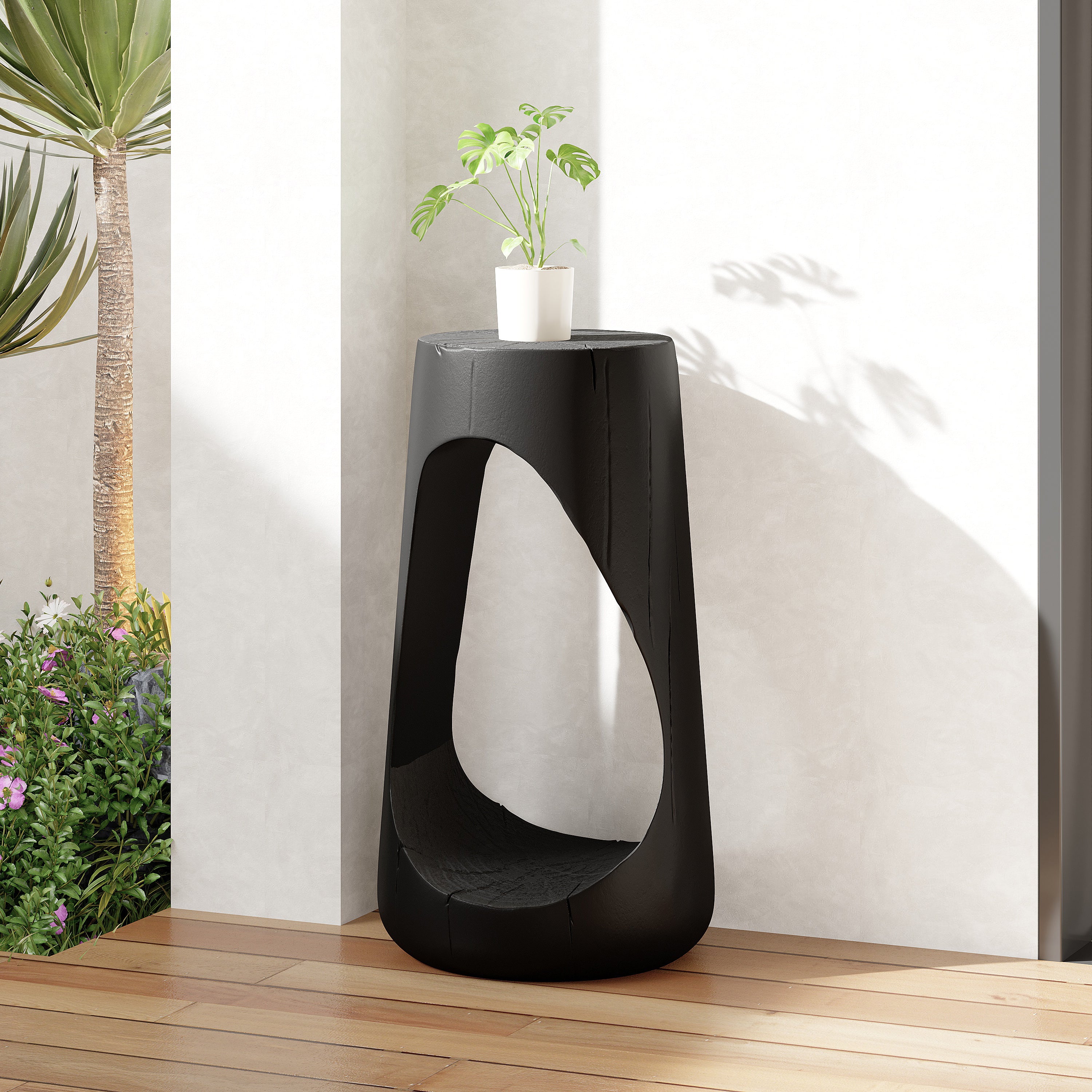 Hollow Design Accent Table