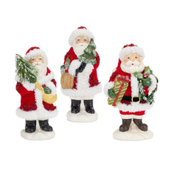 Santa-Figurine-with-Pine-Tree-and-Present-Accents-(Set-of-3)-Decor