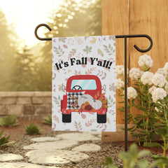 Its Fall Ya'll Red Harvest Truck Garden & House Banner