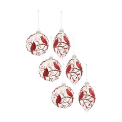 Snowy-Cardinal-Bird-Ornament-with-Berry-Branch-Accent-(Set-of-6)-Decor
