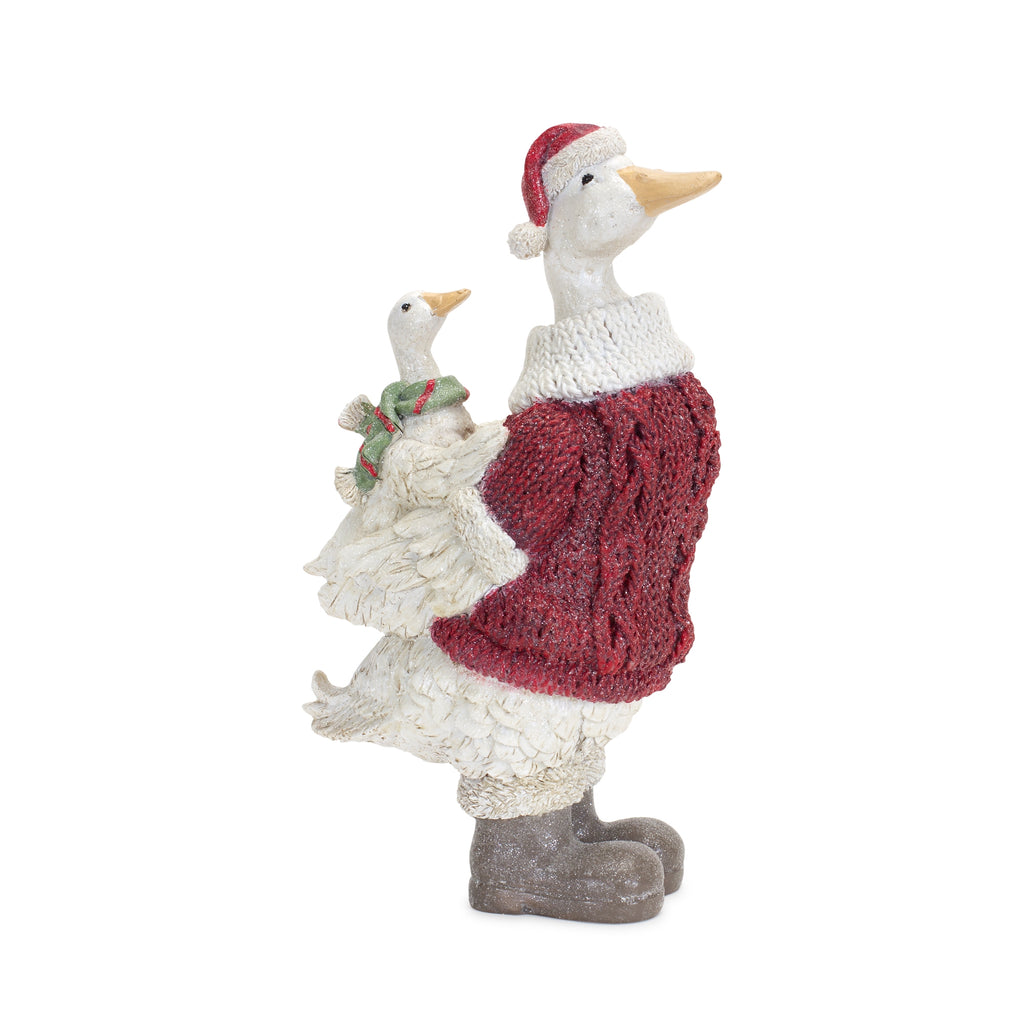 Mother Goose Figurine with Sweater and Boots (Set of 2)