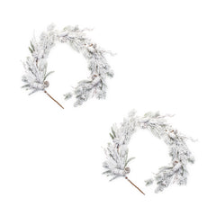 Flocked-Mixed-Pine-Wreath-with-Pinecone-and-Twig-(Set-of-2)-Decor