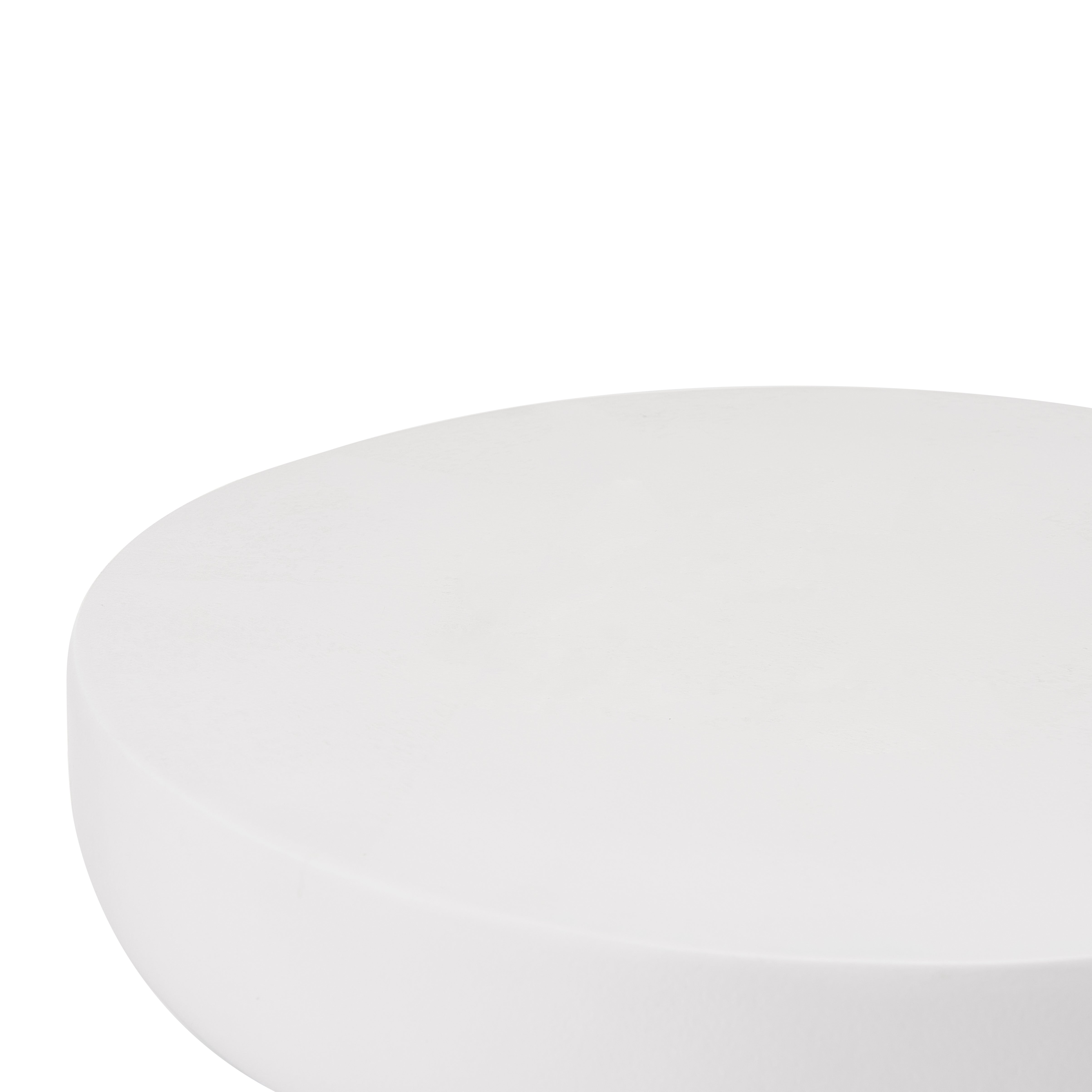 Outdoor Fluted Pedestal Side Table