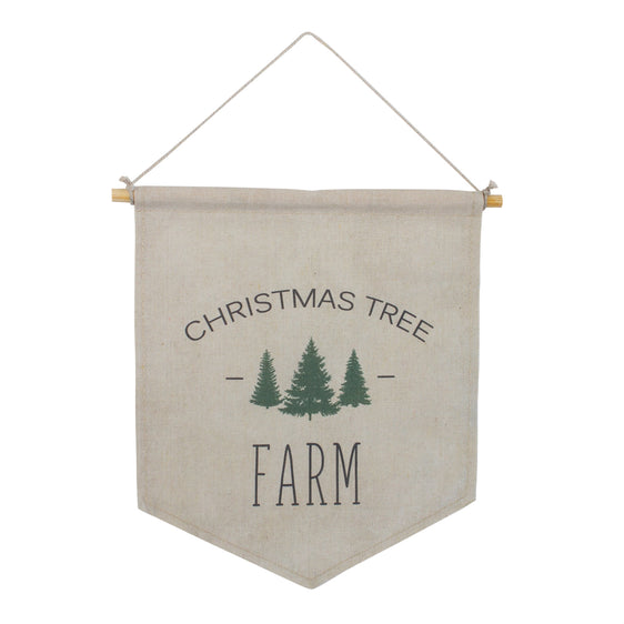 Canvas Christmas Banner, Set of 2