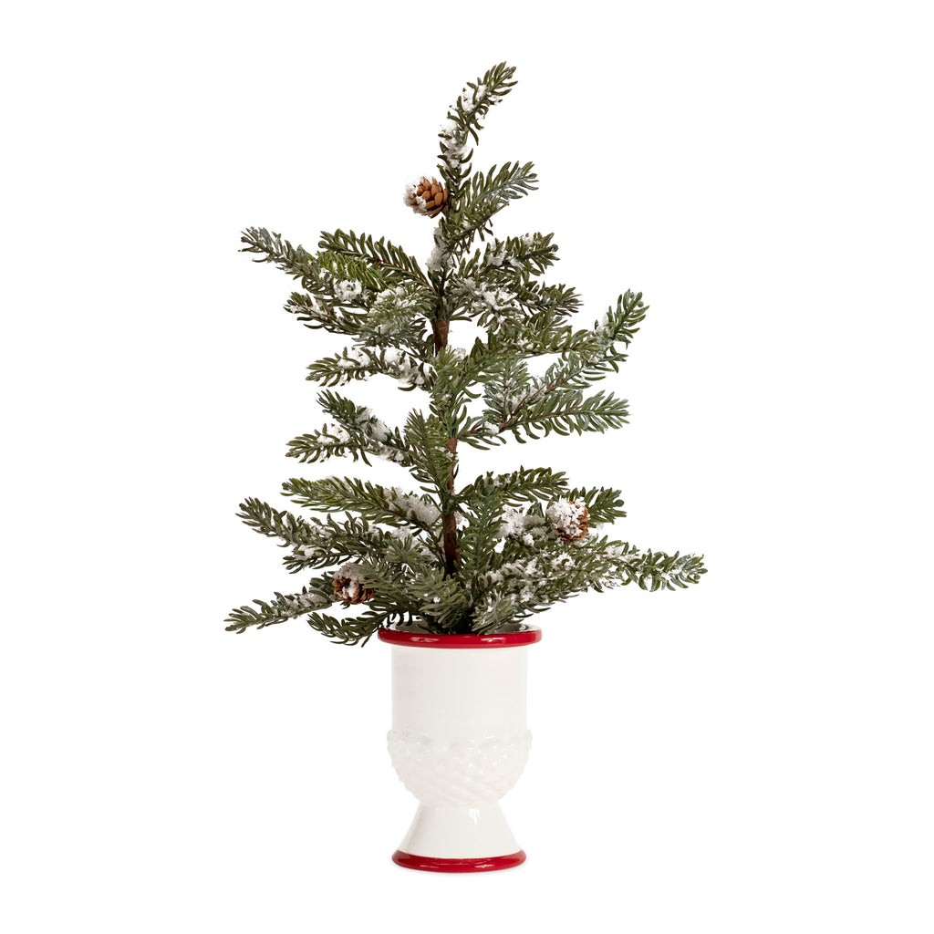 Mini-Pine-Tree-with-Ceramic-Pot-(Set-of-2)-Decor