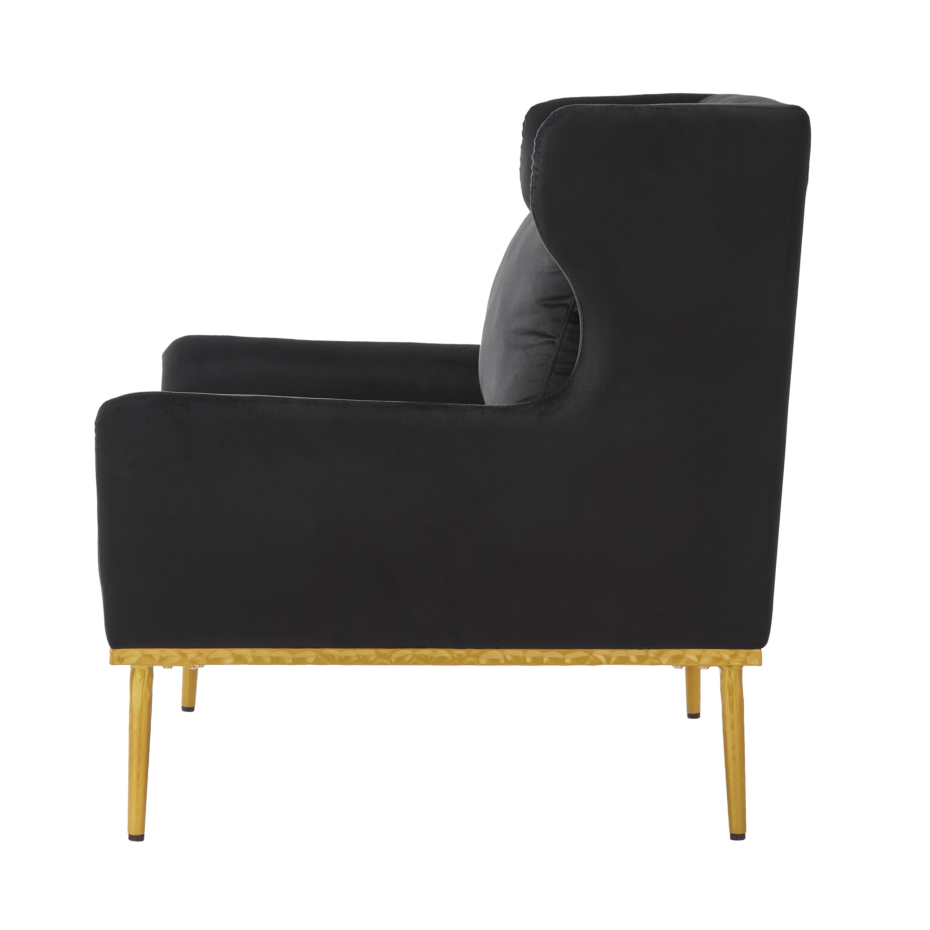 Modern Armchair Velvet Accent Chair Reading Chair Single Sofa Chair for Living Room, Bedroom, or Reading Corner, Beige