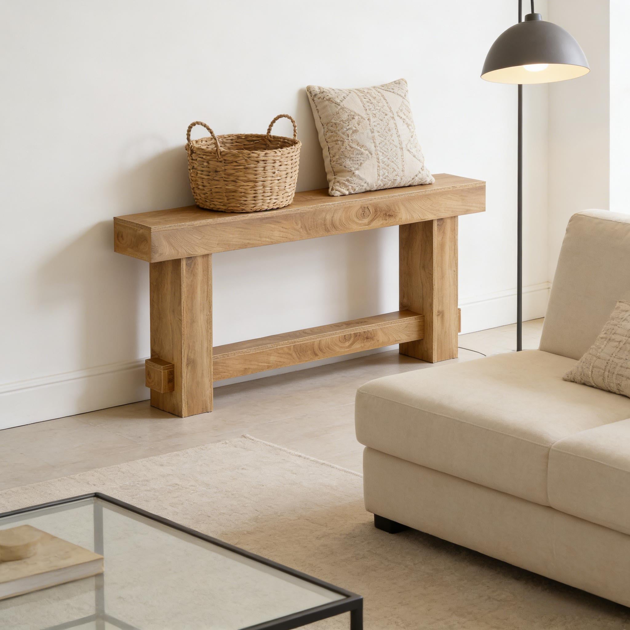 Rustic Farmhouse Oversized Console Table