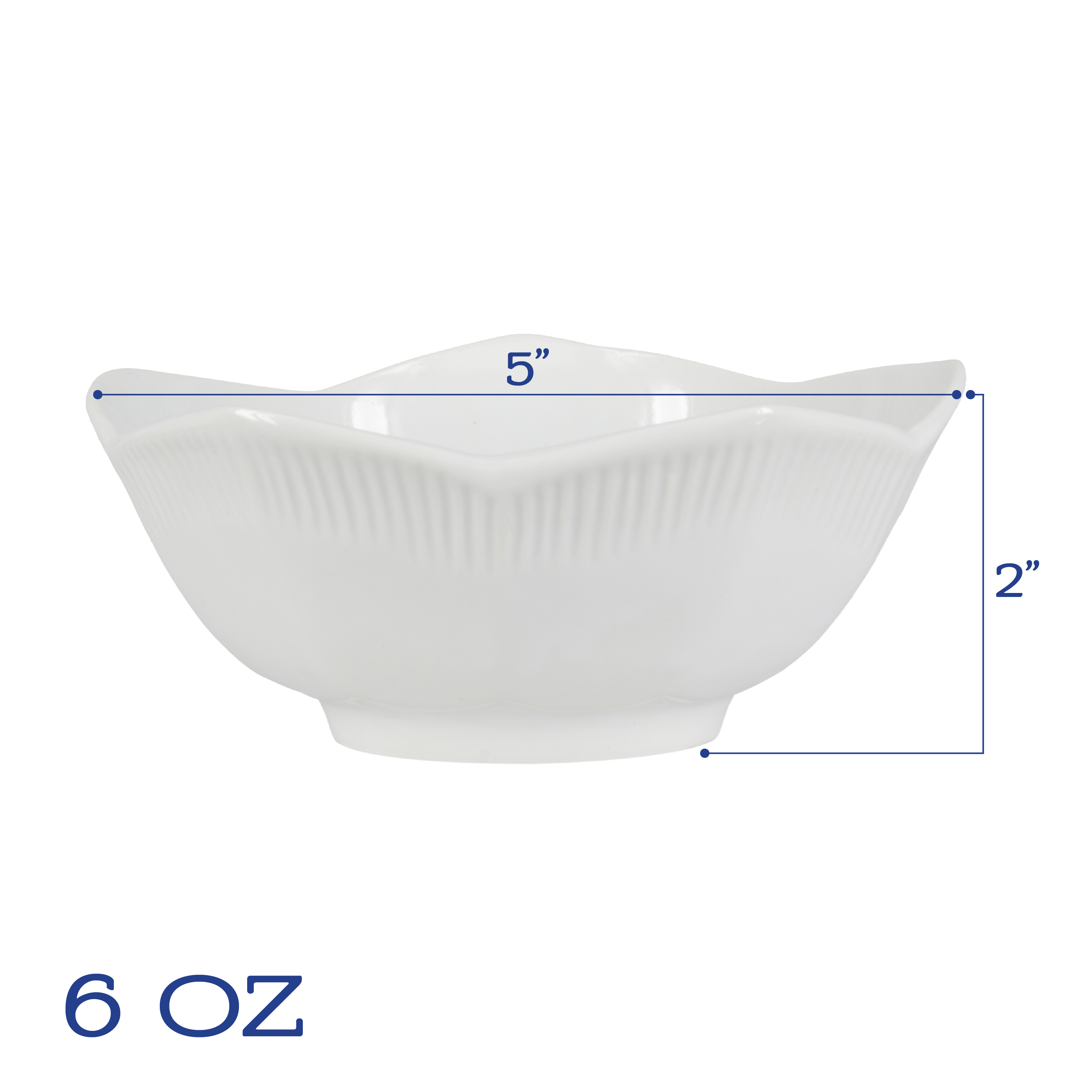 Lotus Bowls 6 oz, Set of 6