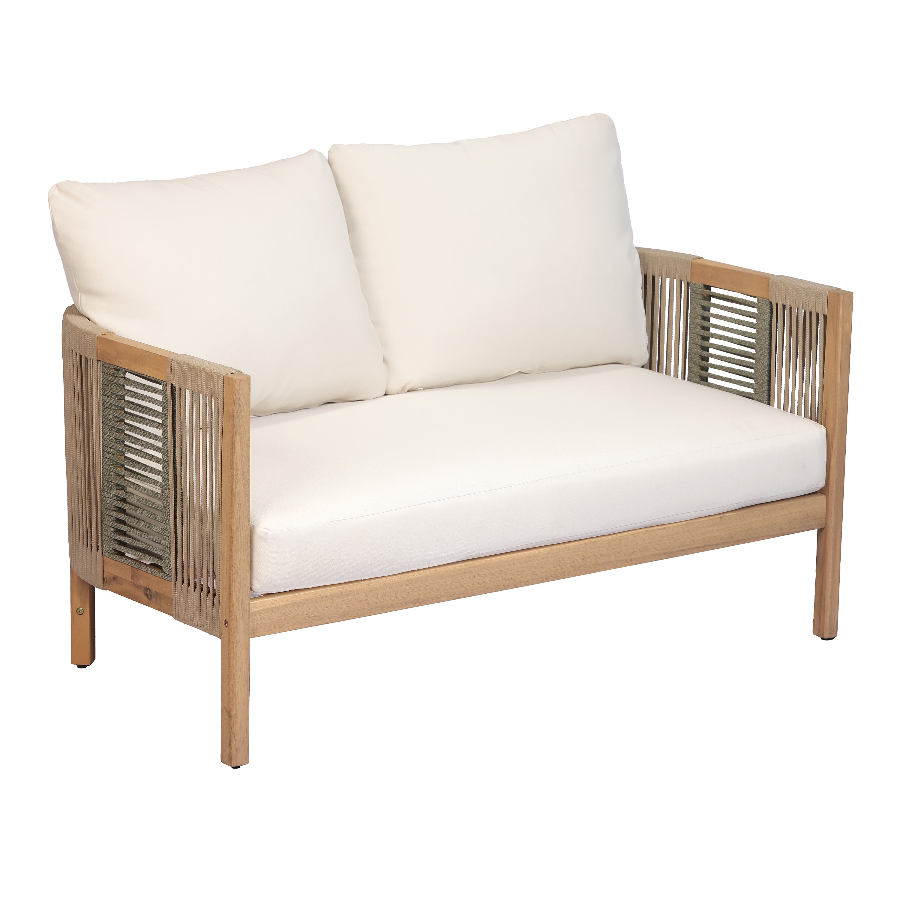 Potter 4-Piece Outdoor Acacia Wood Conversation Set