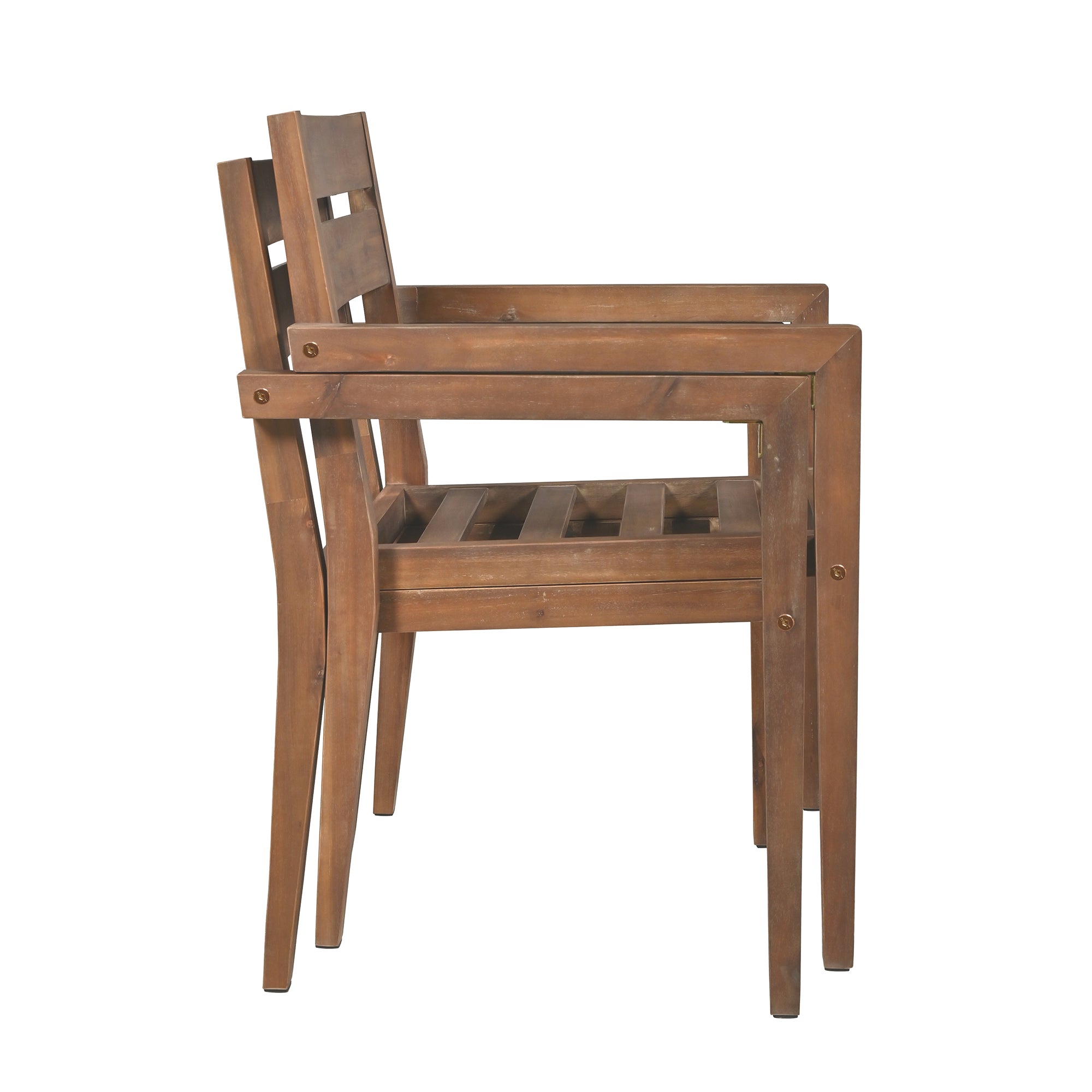 Acacia Wood Outdoor Dining Set with Table And 6 Chairs