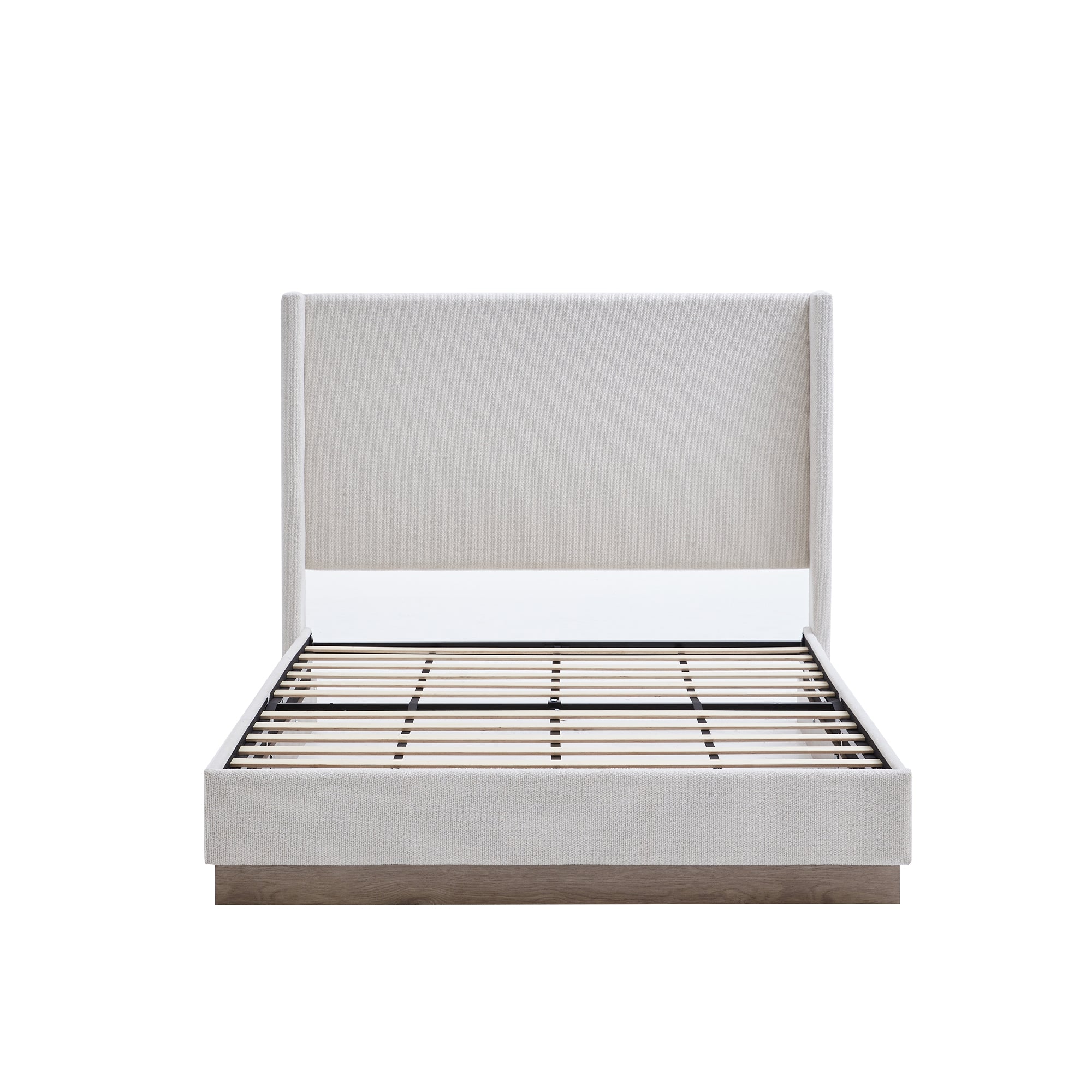 Hosford Upholstered Wingback Bed