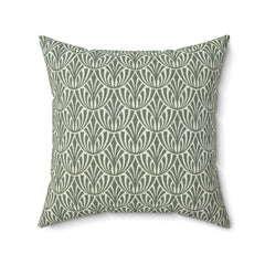 Olive-Green-Scallop-Print-Decorative-Throw-Pillow-Home-Decor