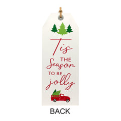 Reversible Fall Friends and Jolly Holiday Tag 23.5"