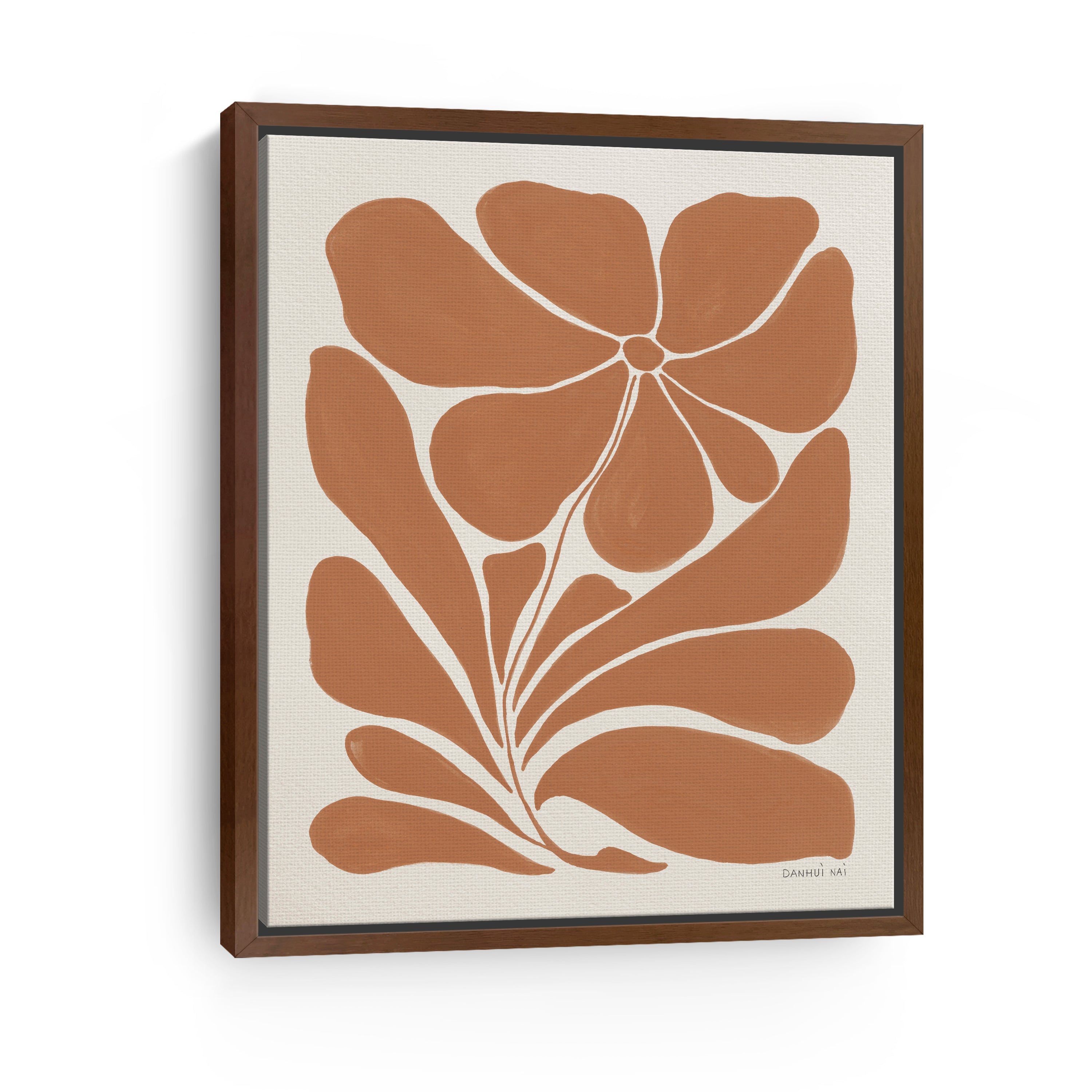 Blooming Joy I Terracotta  Canvas Giclee