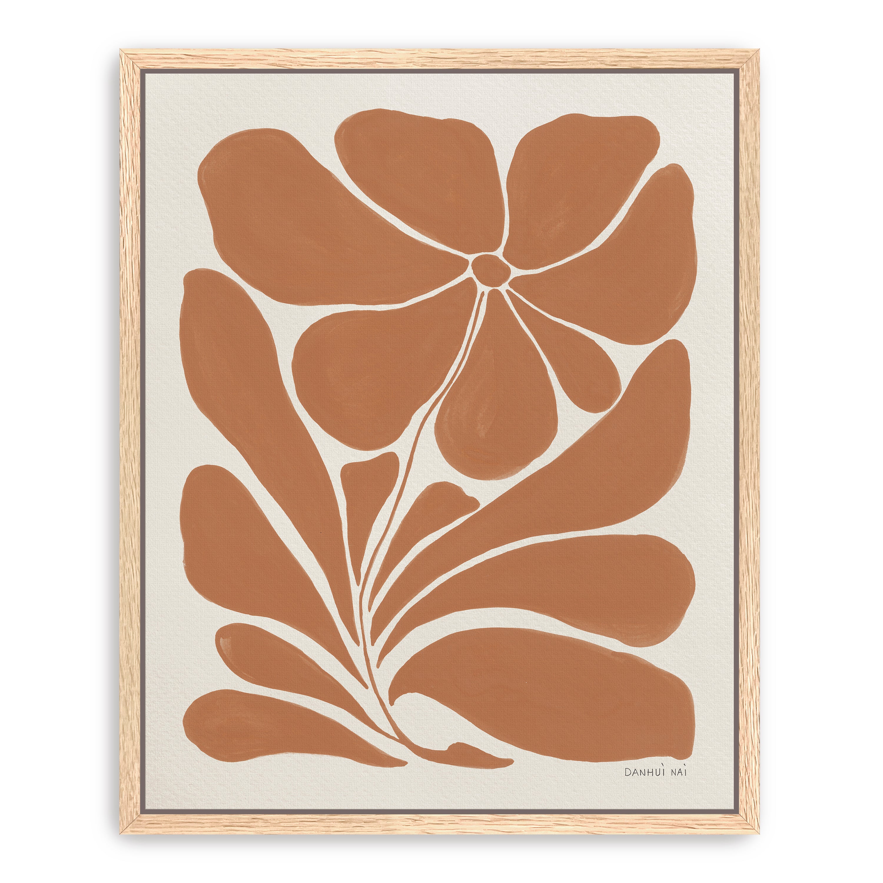 Blooming Joy I Terracotta  Canvas Giclee