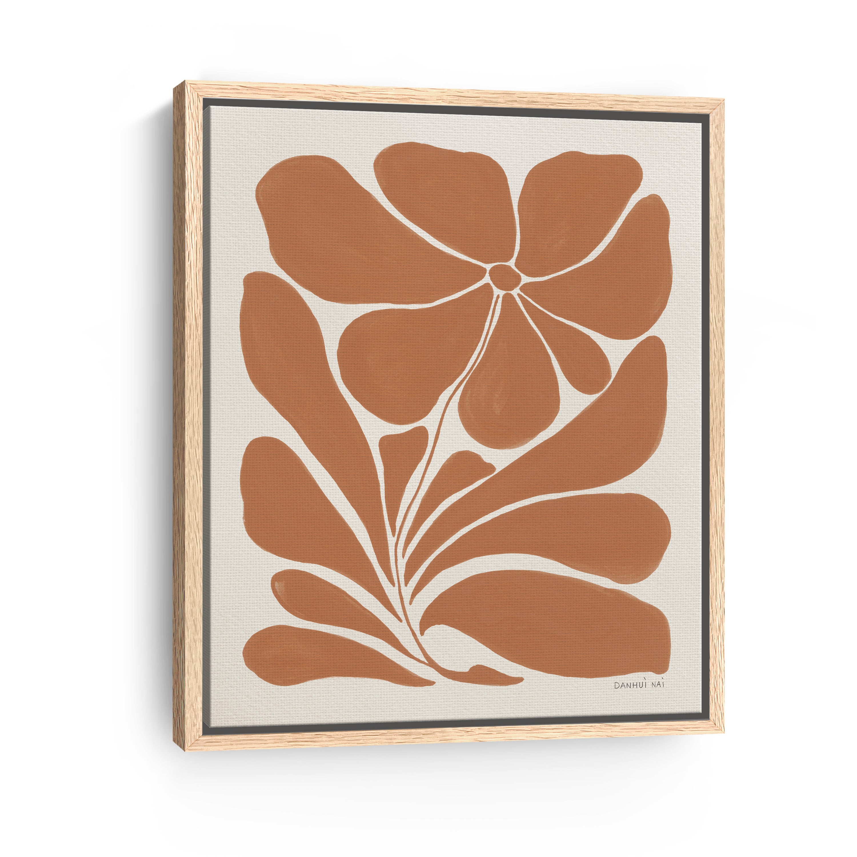 Blooming Joy I Terracotta  Canvas Giclee