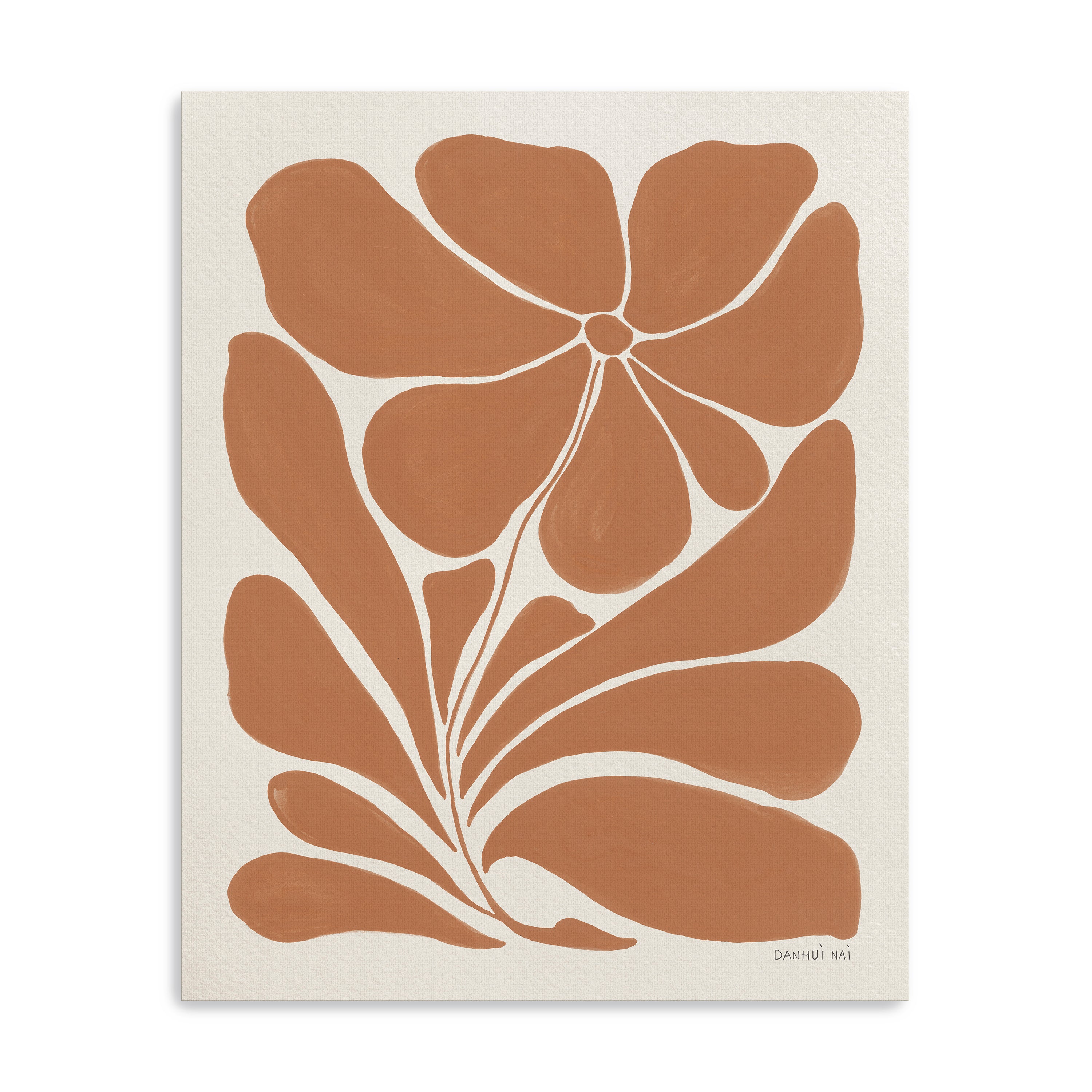 Blooming Joy I Terracotta  Canvas Giclee