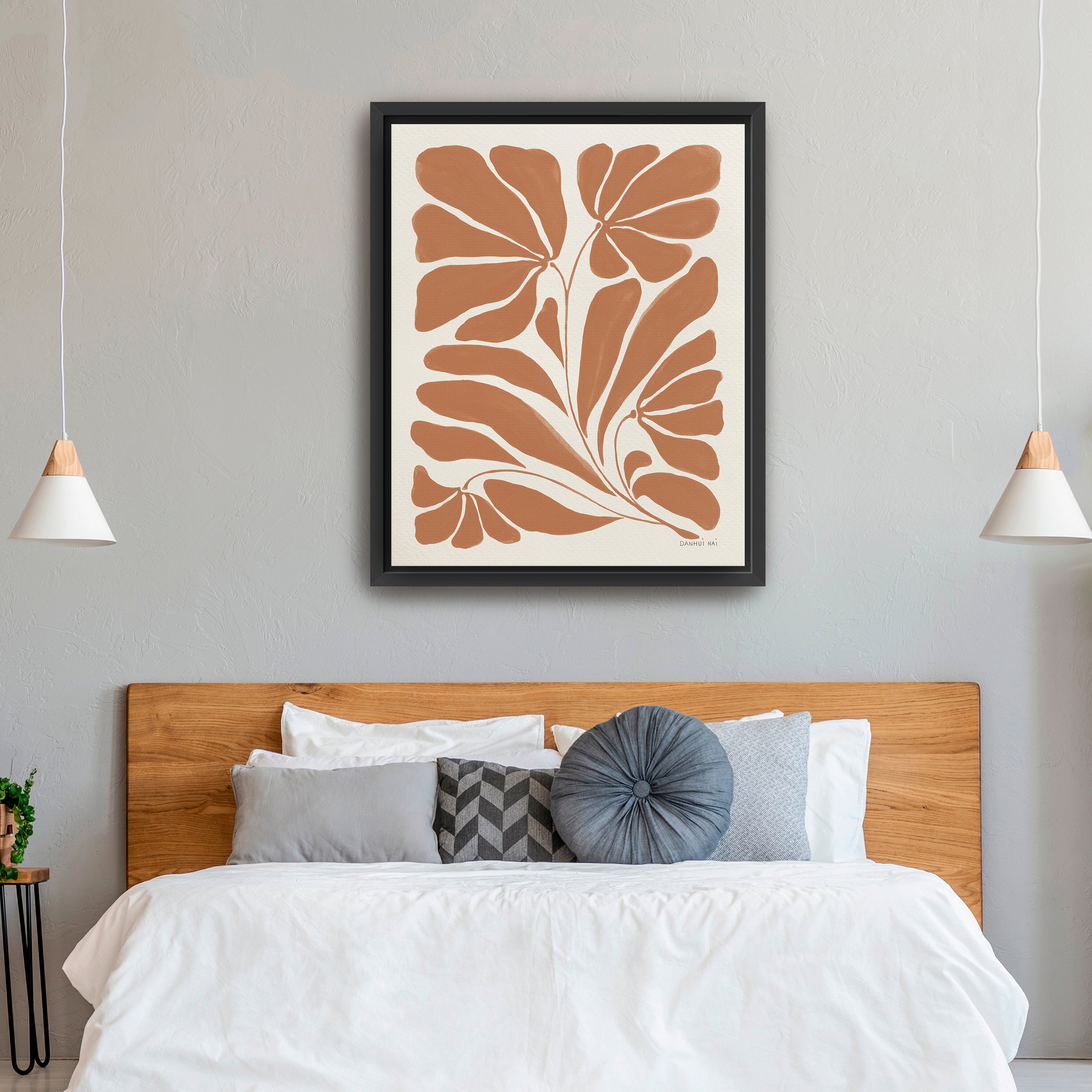 Blooming Joy II Terracotta  Canvas Giclee