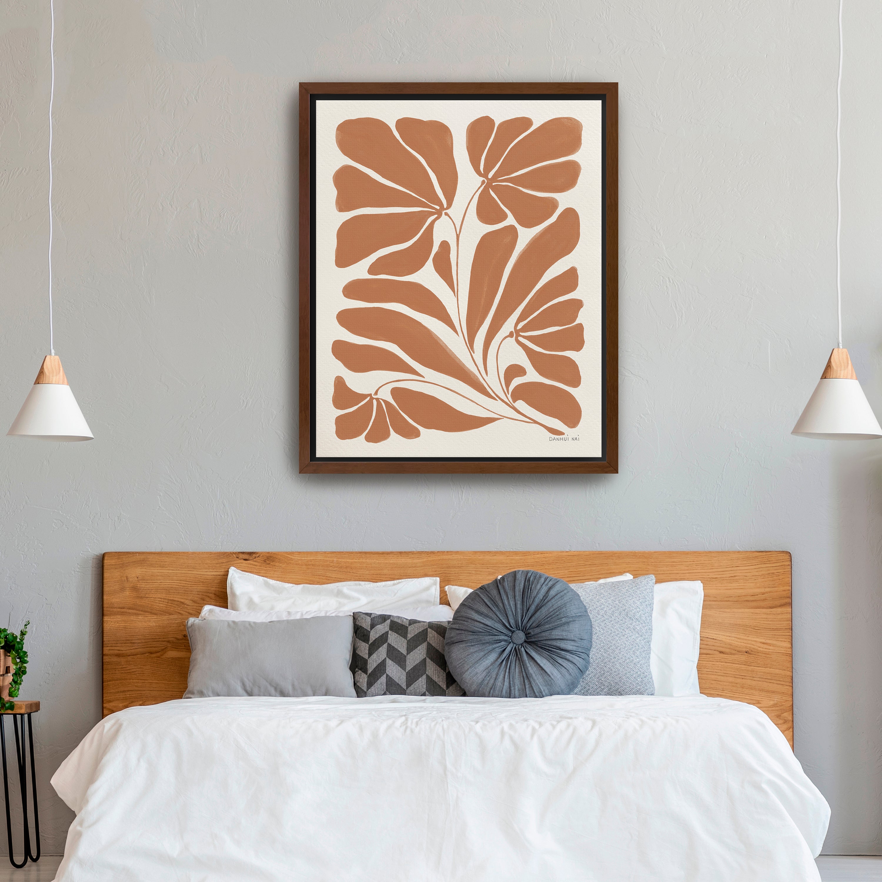 Blooming Joy II Terracotta  Canvas Giclee