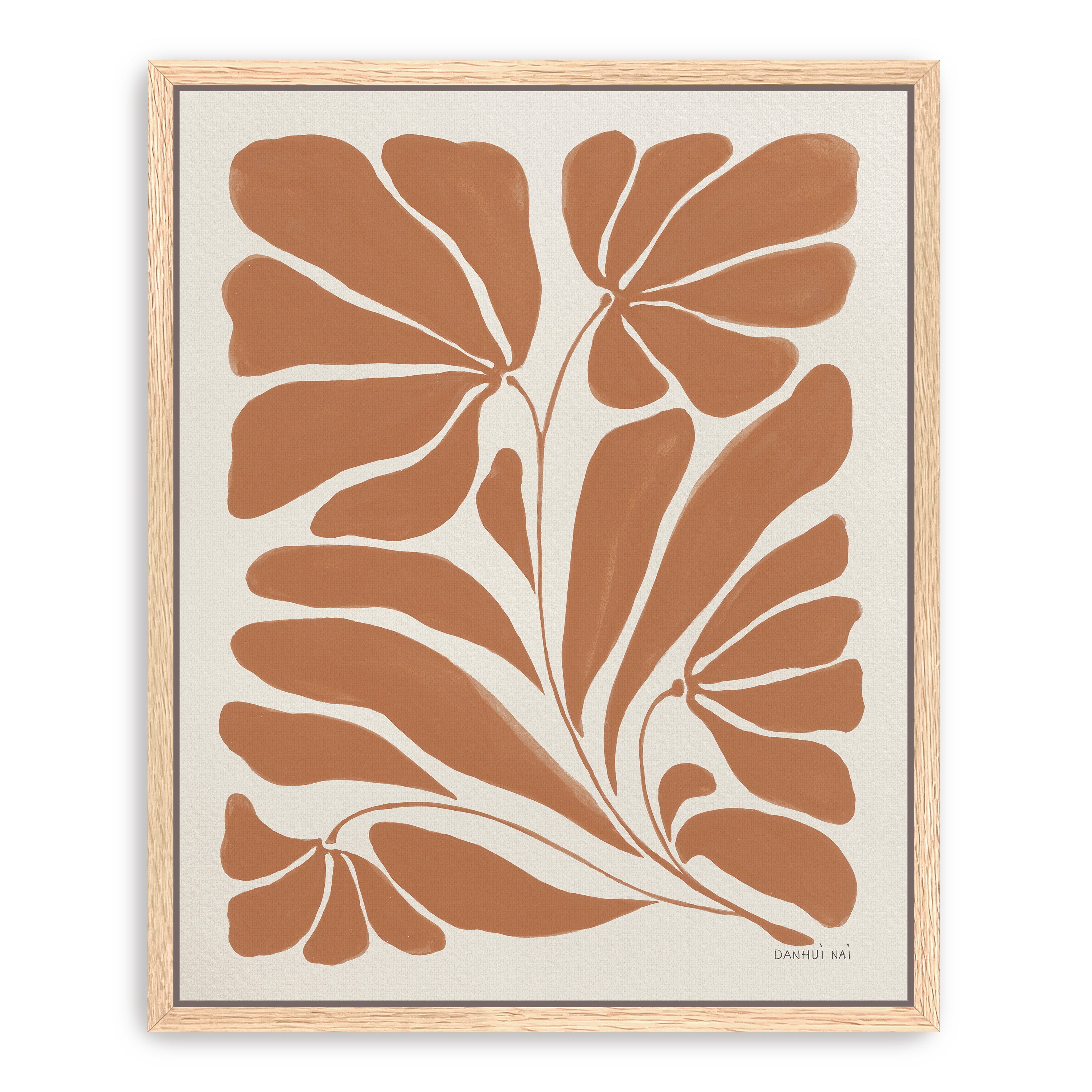 Blooming Joy II Terracotta  Canvas Giclee