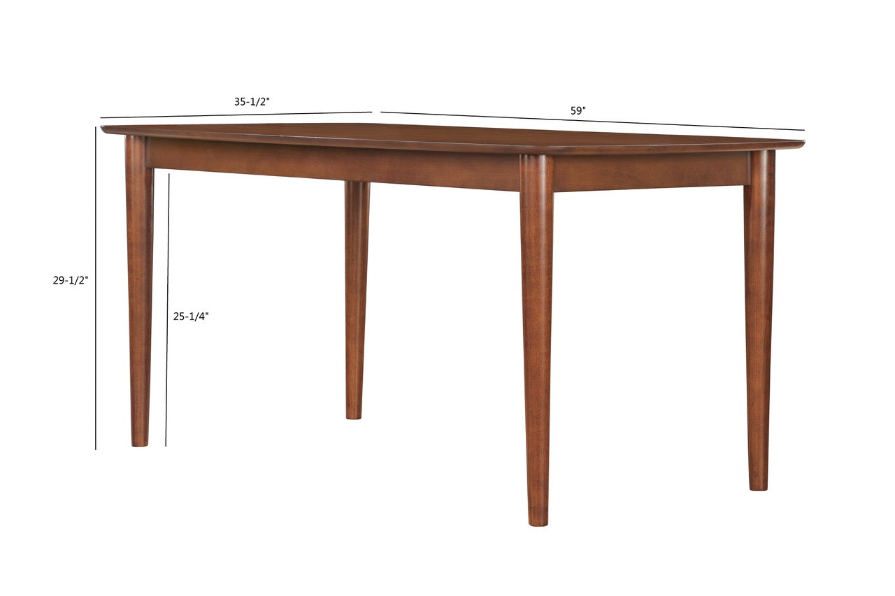 Bryson Walnut Finish Dining Table
