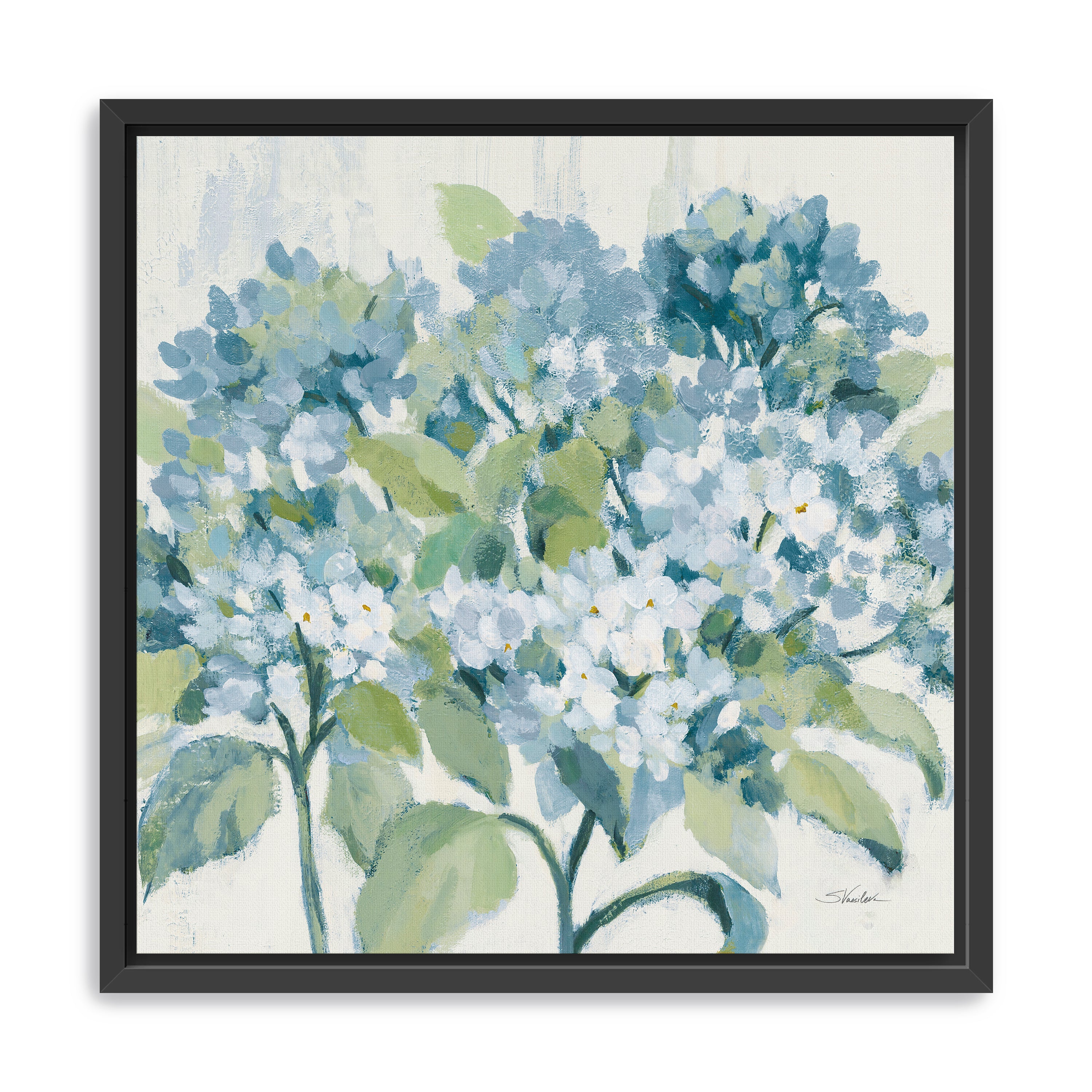 Romantic Hydrangeas Canvas Giclee