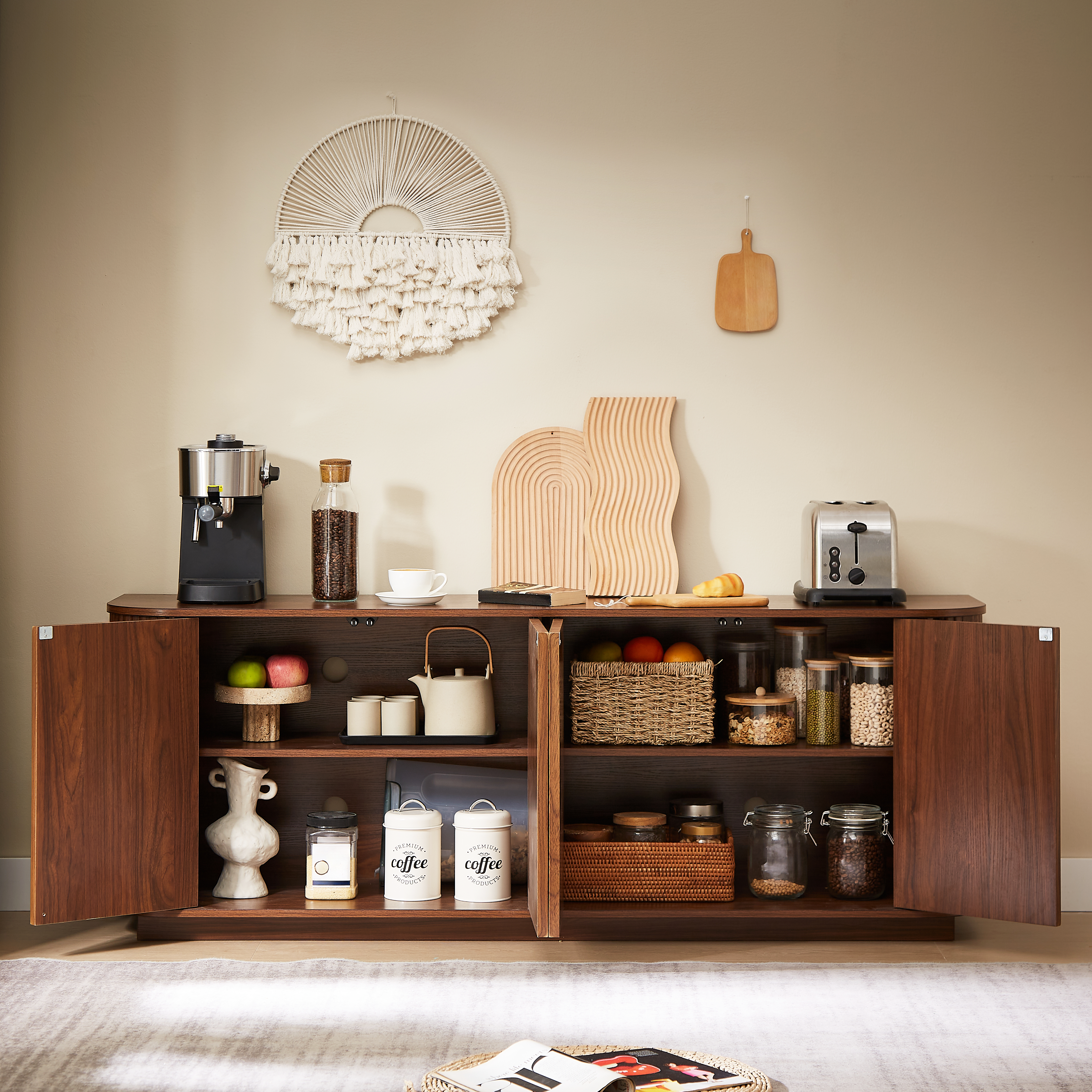 Fluted TV Stand