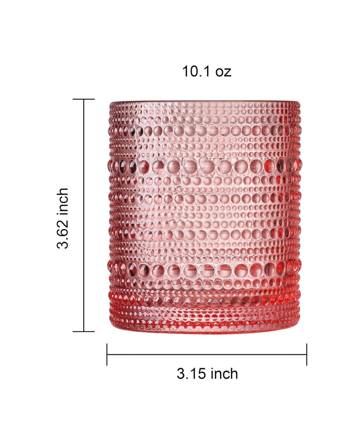 Sunset Hobnail Tumblers Set of 5