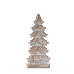 Wood Carved Pine Tree (Set of 3)