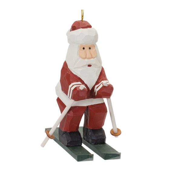 Santa-on-Skis-Ornament-(Set-of-6)-Decor