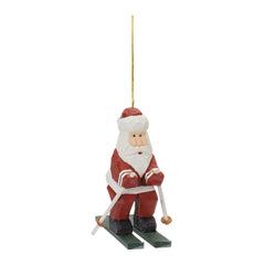 Santa on Skis Ornament (Set of 6)