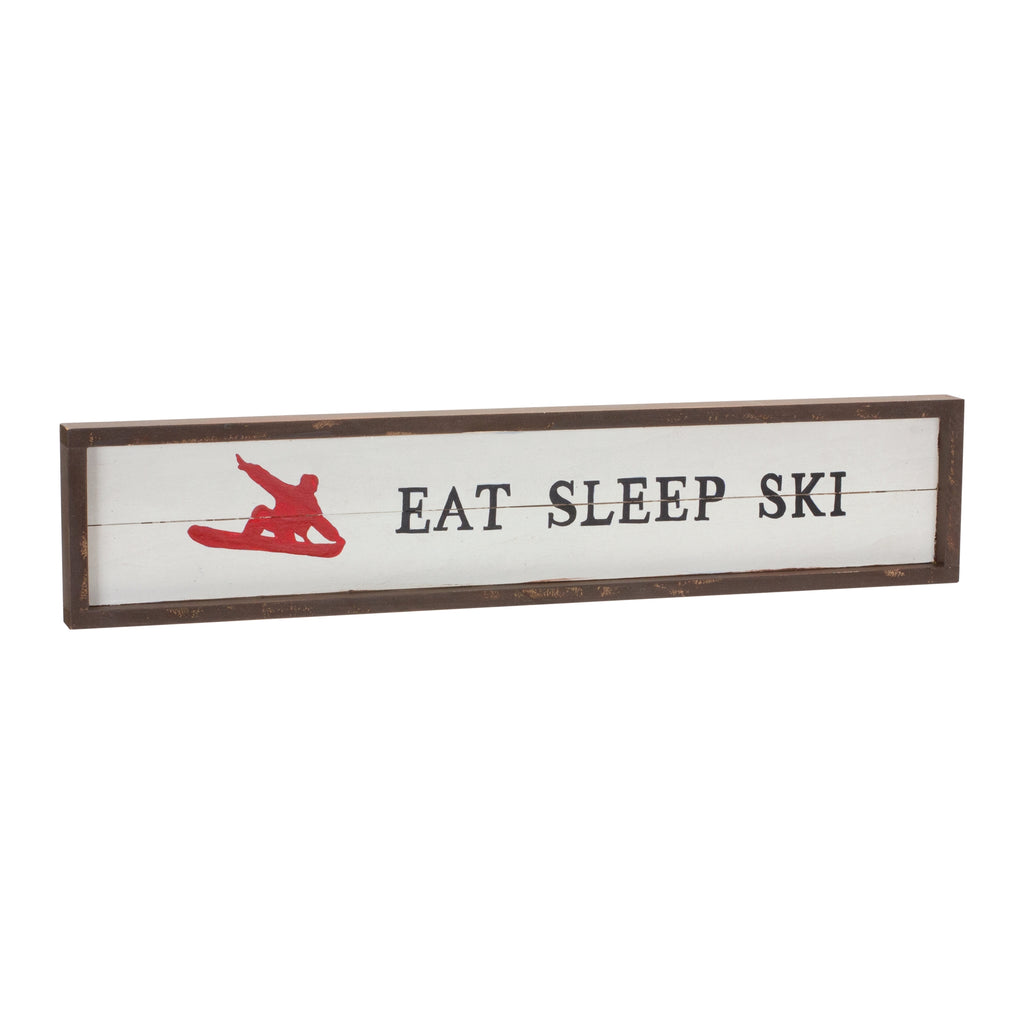 Eat Sleep Ski Sign 23"